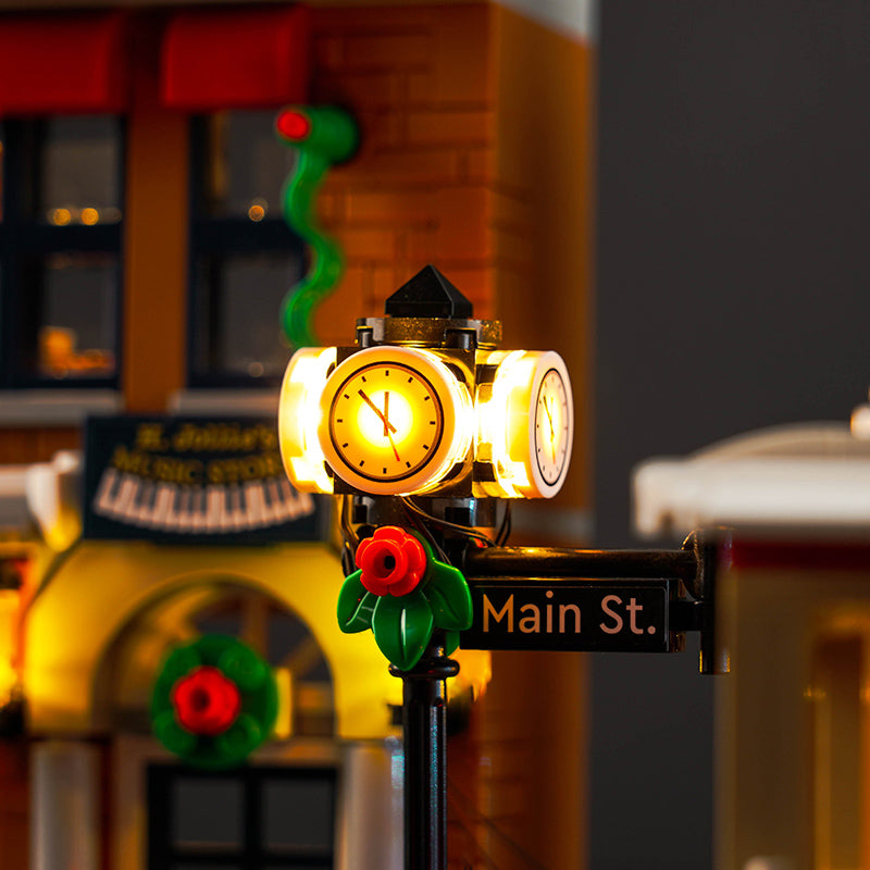 BrickBling Lichtset für LEGO Holiday Main Street 10308 Fernbedienungsversion