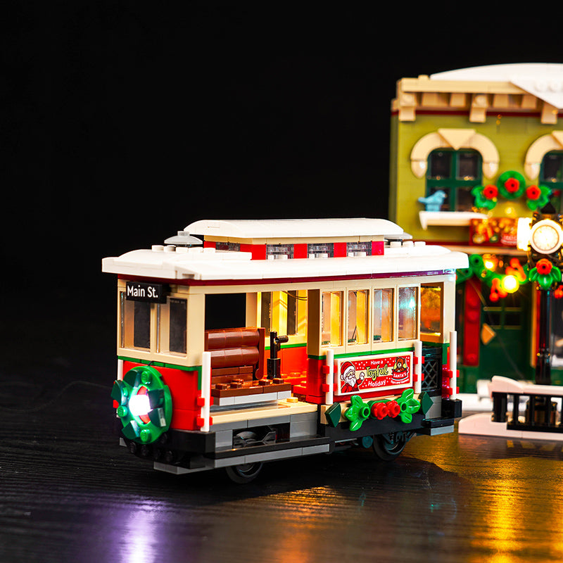 Kit d'éclairage BrickBling pour LEGO Holiday Main Street 10308 version télécommandée