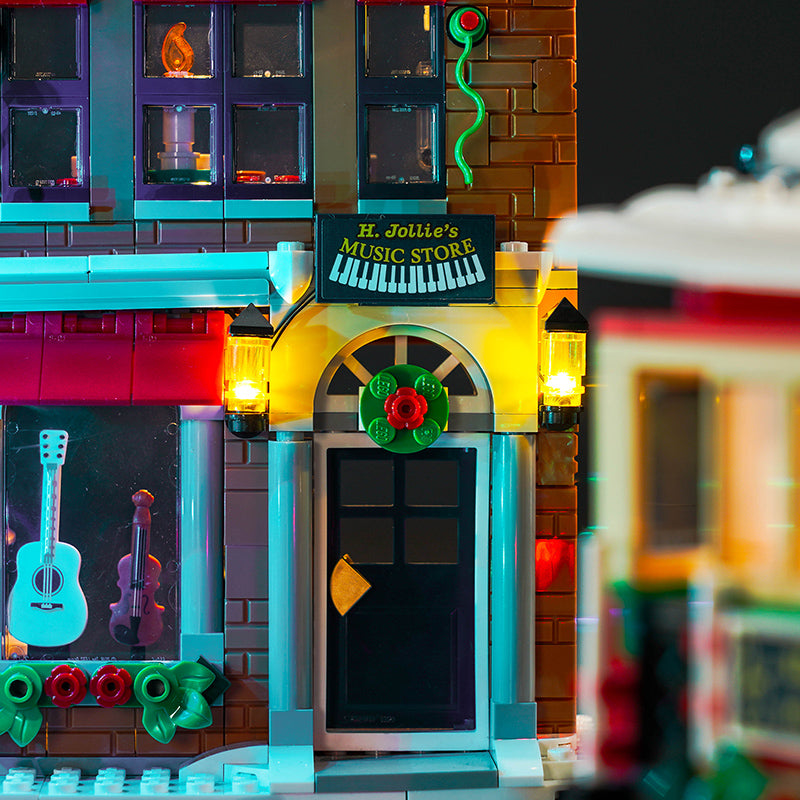 BrickBling Lichtset für LEGO Holiday Main Street 10308