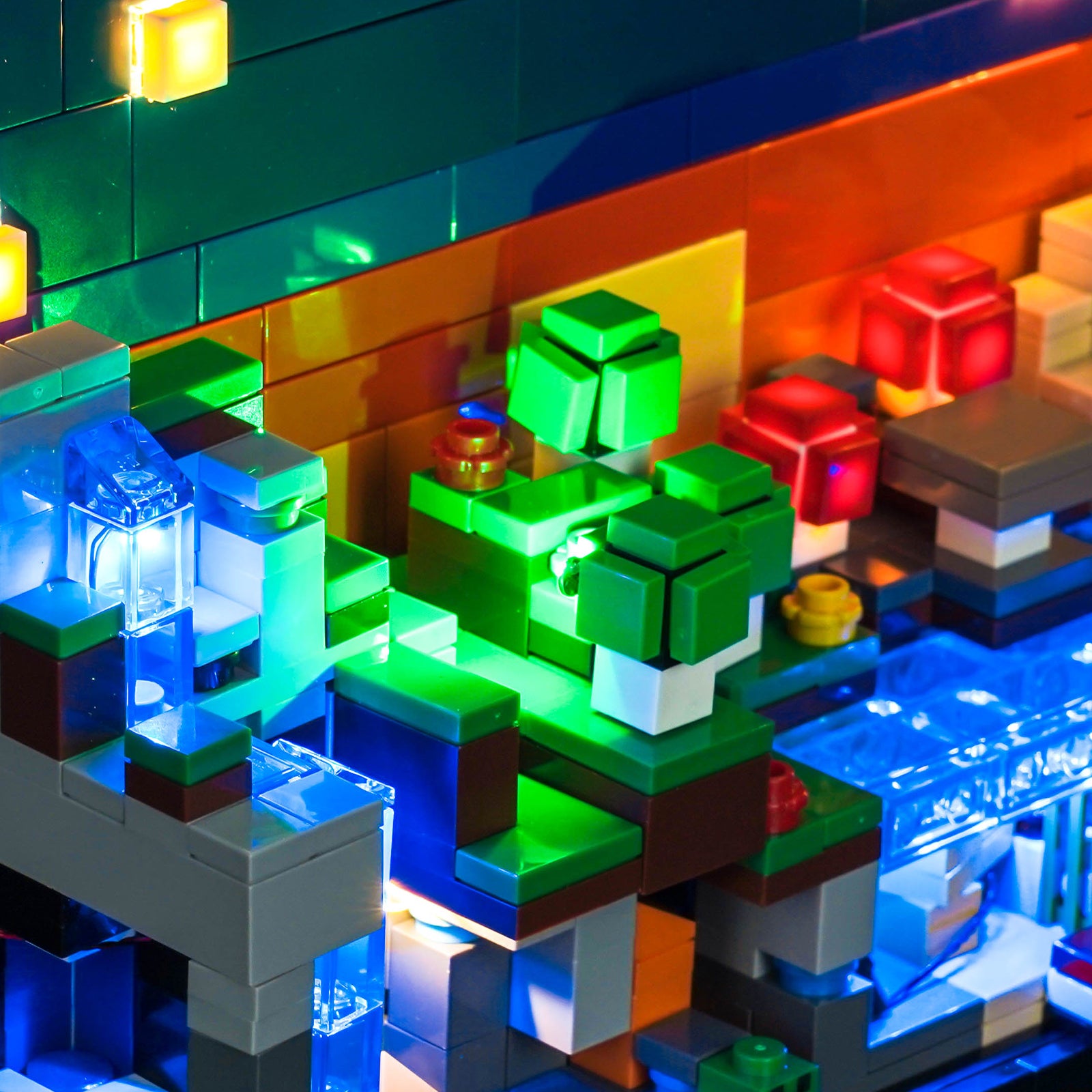 Kit d'éclairage BrickBling pour LEGO Minecraft Mini Biomes 21589