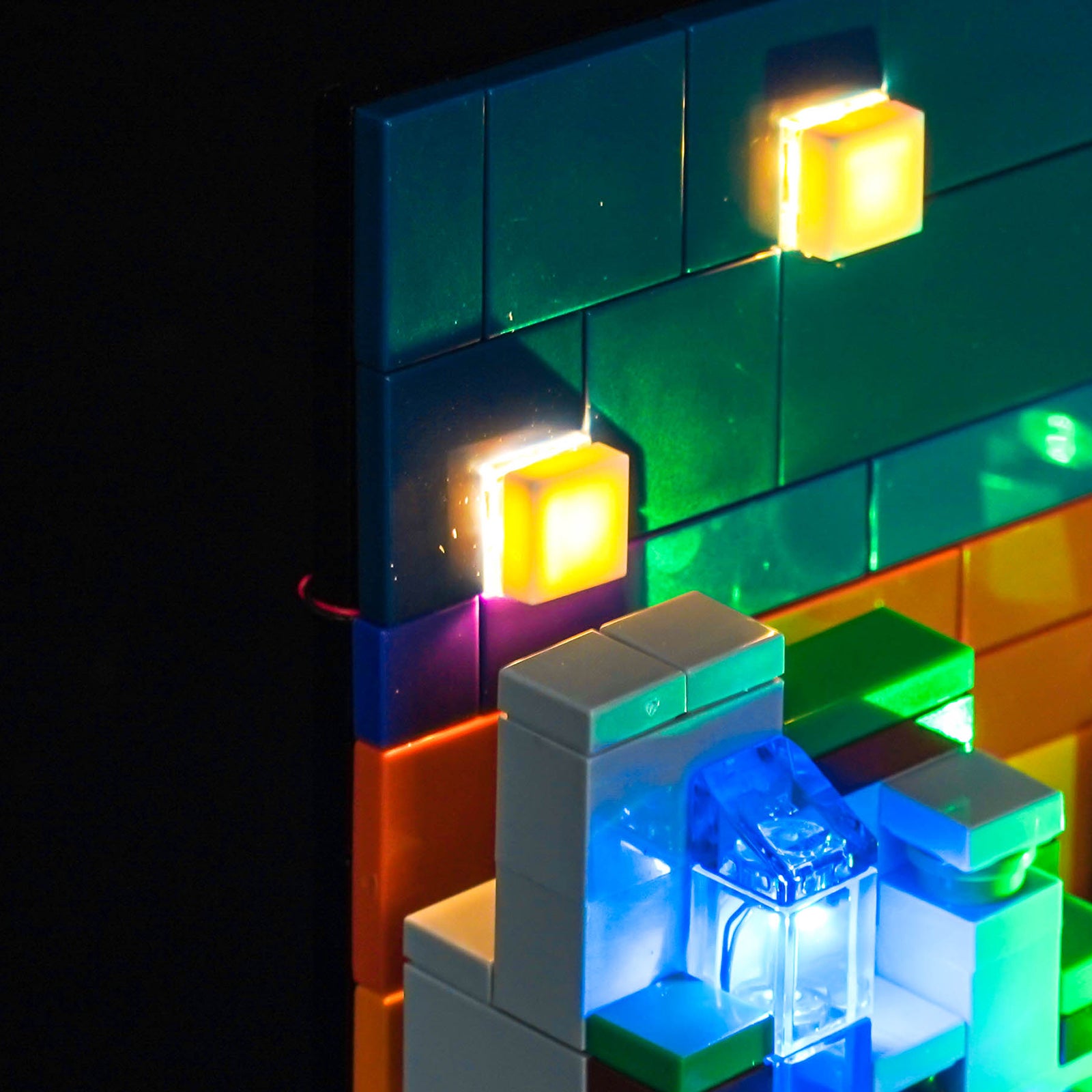 Kit d'éclairage BrickBling pour LEGO Minecraft Mini Biomes 21589