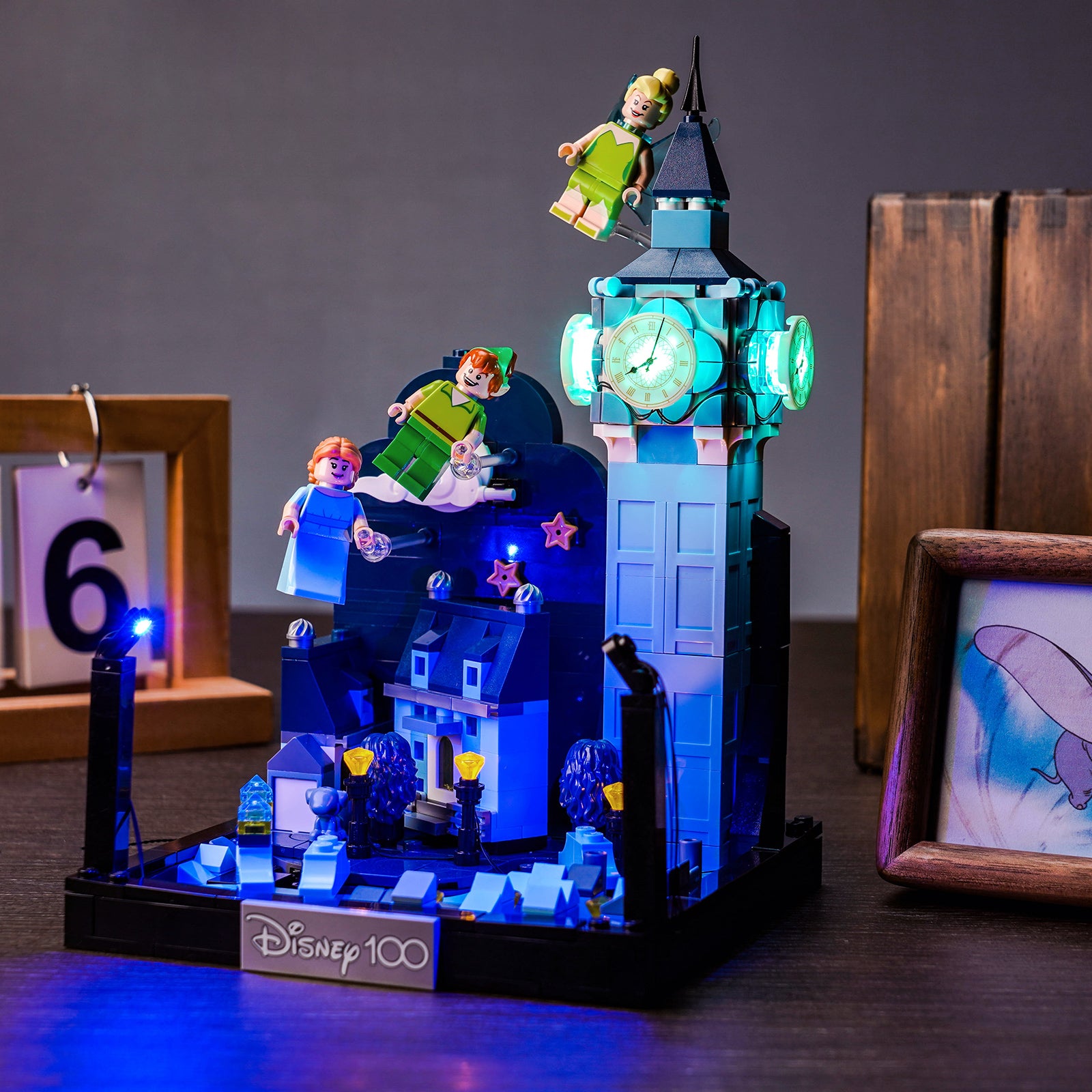 BrickBling Lichtset für LEGO Disney Peter Pan und Wendys Flug über London 43232
