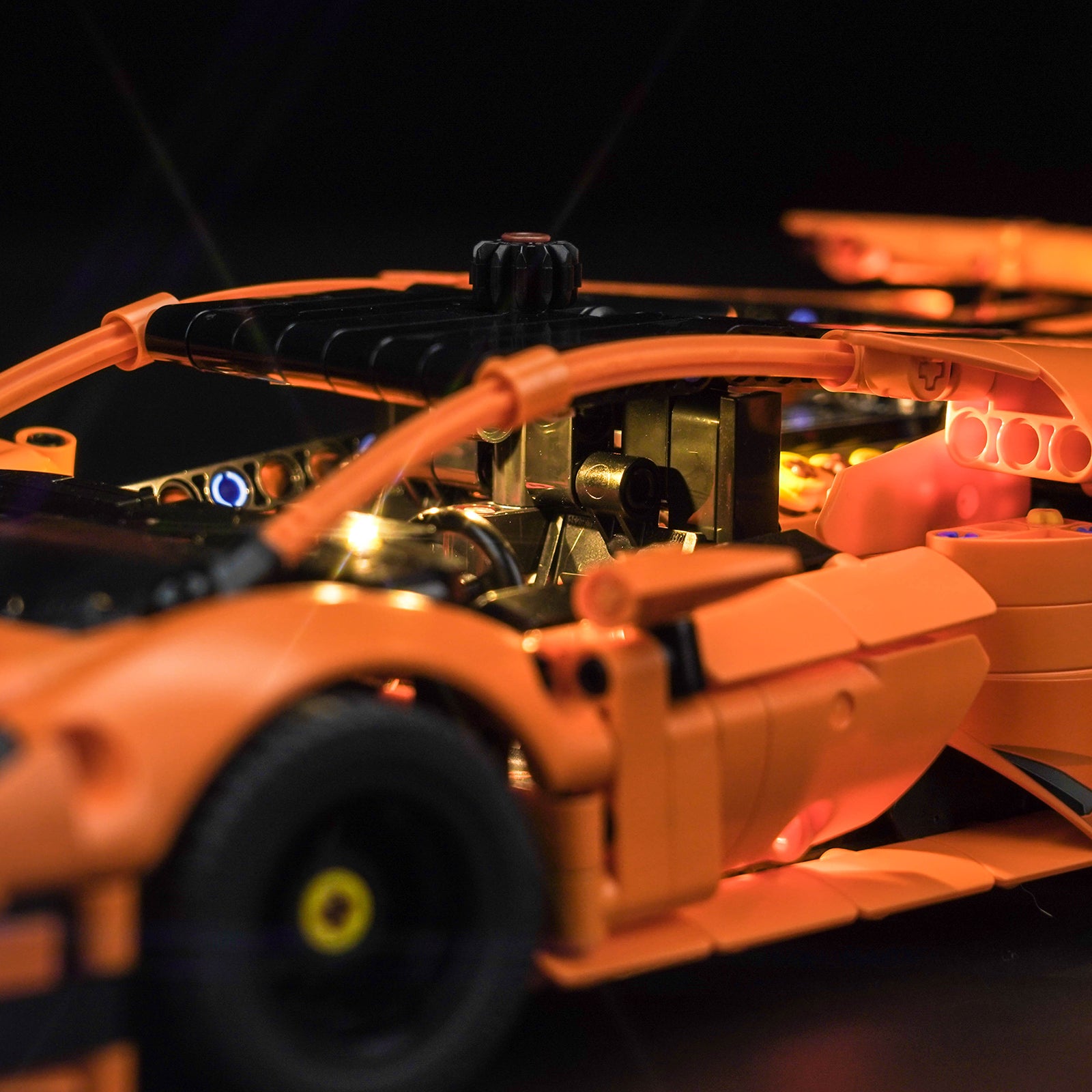 BrickBling Light Kit for LEGO Lamborghini Huracán Tecnica Orange 42196