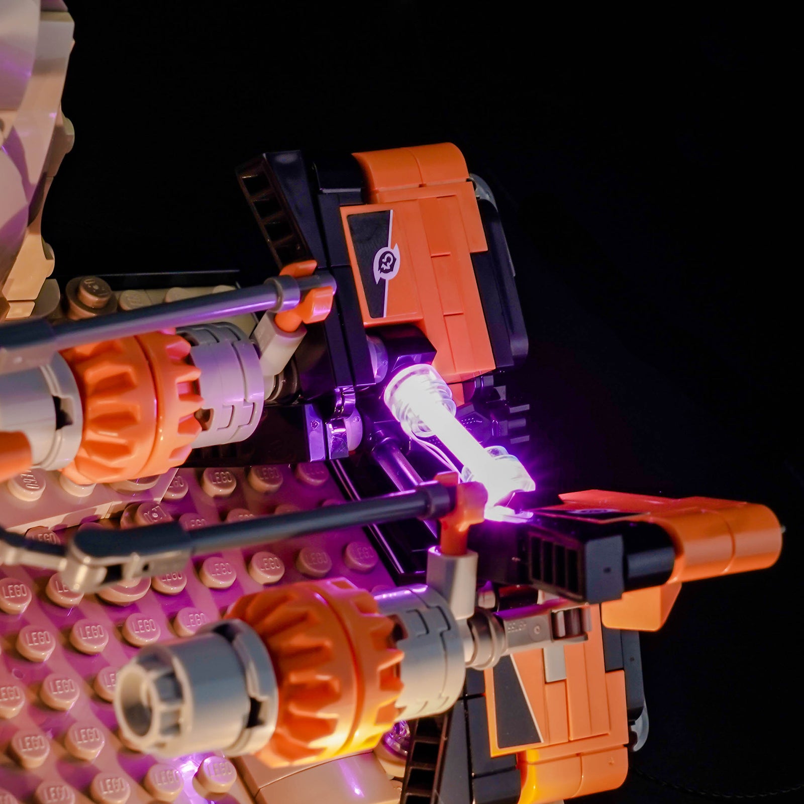 Kit d'éclairage BrickBling pour LEGO Mos ESPA Podrace Diorama 75380
