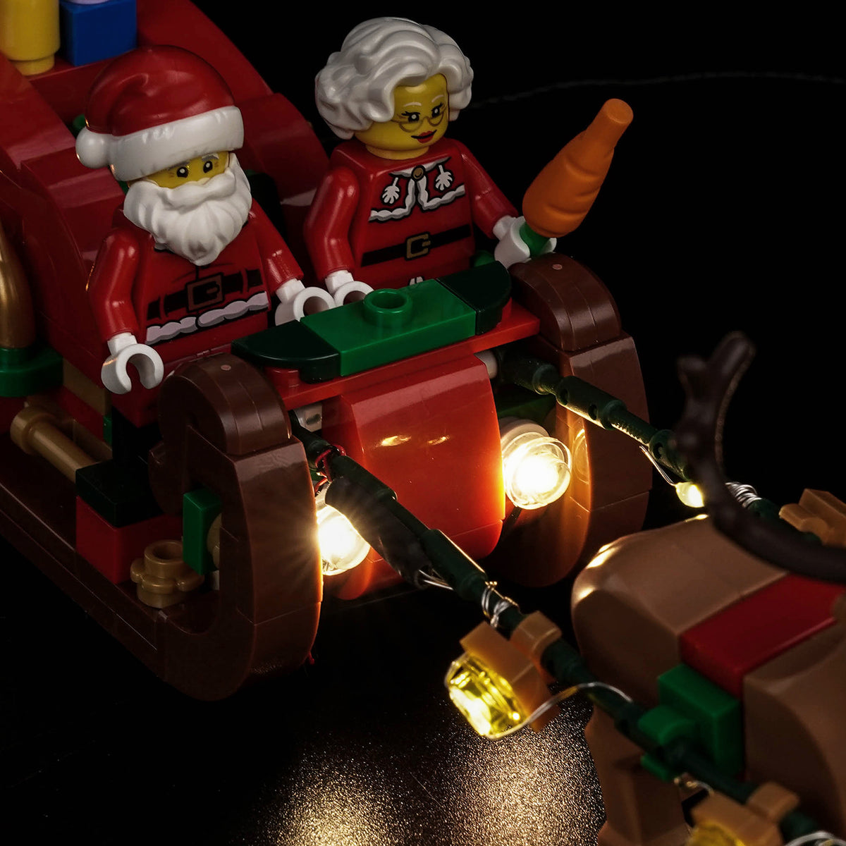 Kit d'éclairage BrickBling pour l'aventure du traîneau du Père Noël LEGO 40866