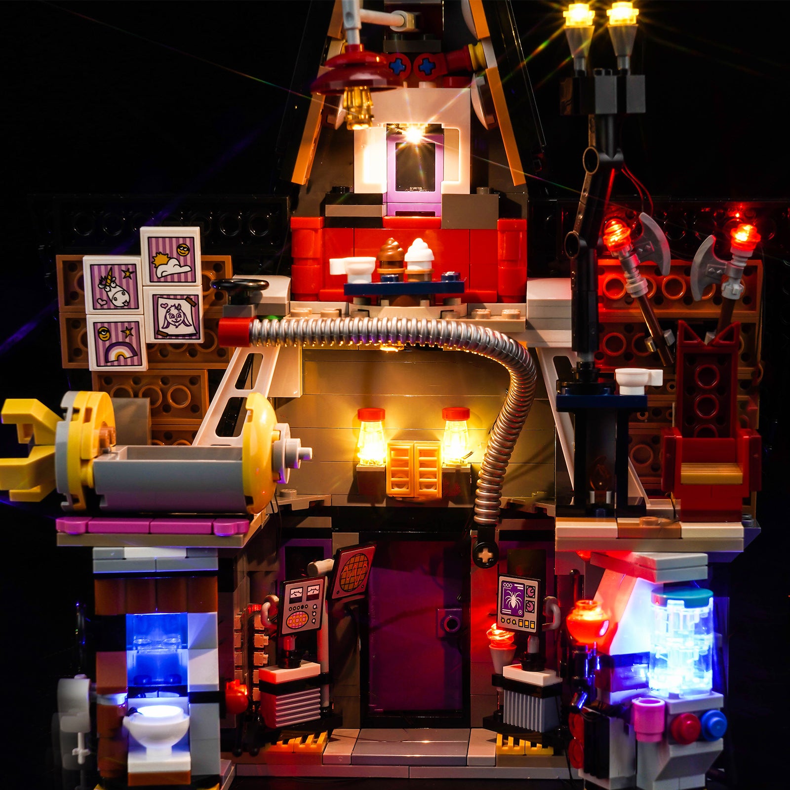 BrickBling Lichtset für LEGO Ich – Einfach Unverbesserlich 4 Minions und Grus Familienanwesen 75583