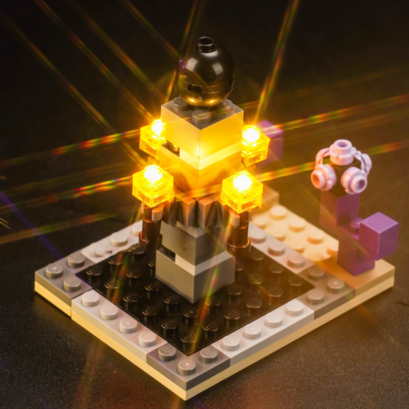 BrickBling Light Kit for LEGO Minecraft The Ender Dragon and End Ship 21264