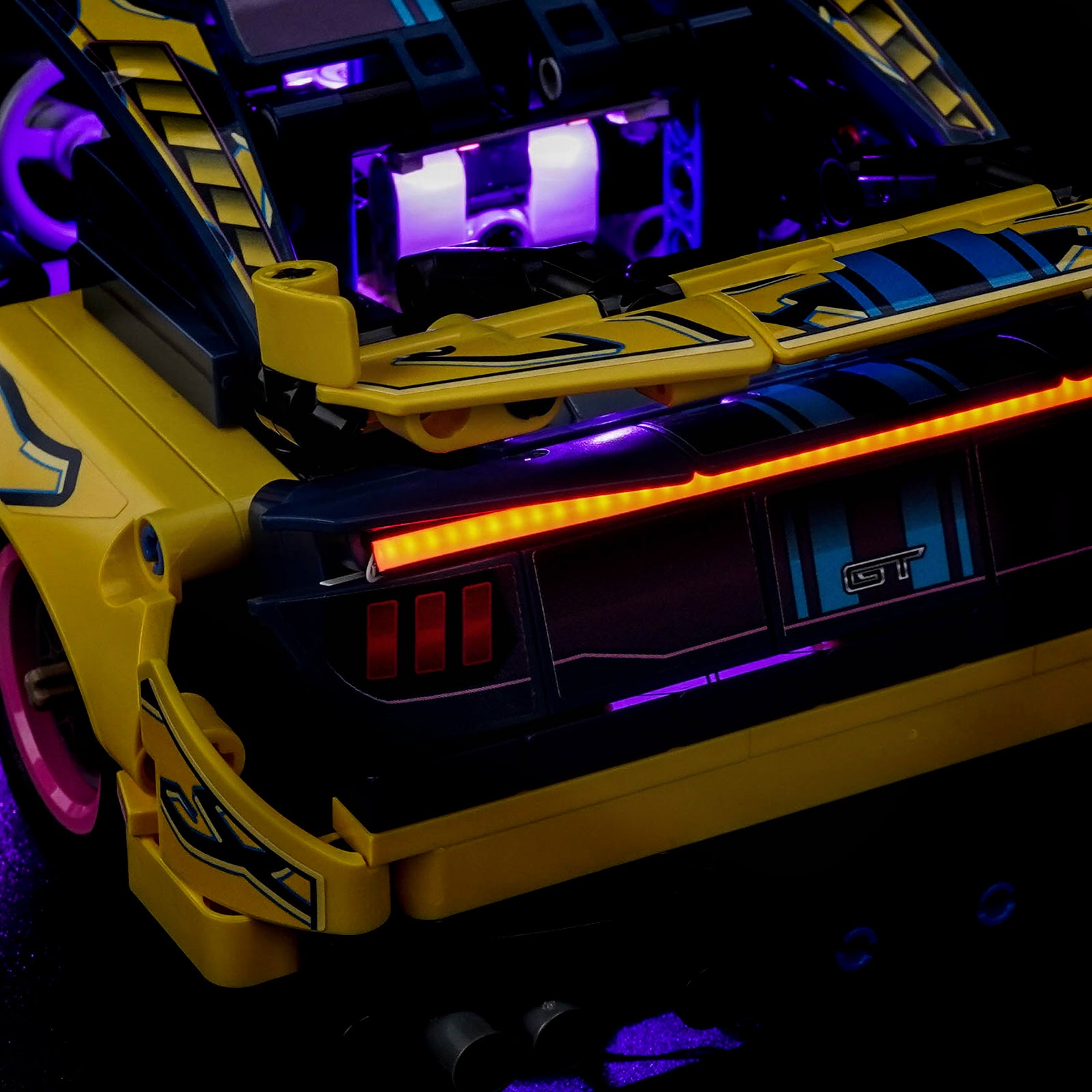 BrickBling Light Kit for LEGO Technic Custom Garage Ford Mustang GT Car 42236