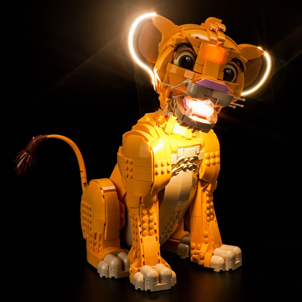 らいおんKINGさん専用セット LEGO ディズニー ヤングシンバ ライオンキング 43247用 ライトキット