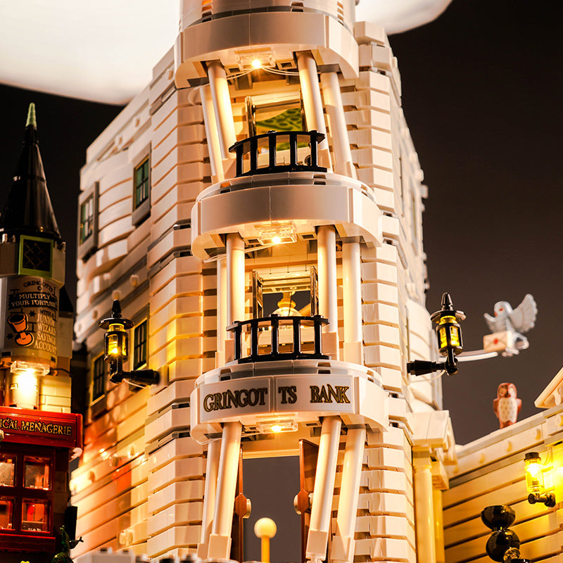 Kit d'éclairage BrickBling pour la banque de sorciers LEGO Gringotts™ – Édition Collector 76417