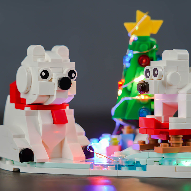 Kit d'éclairage BrickBling pour les ours polaires d'hiver LEGO 40571