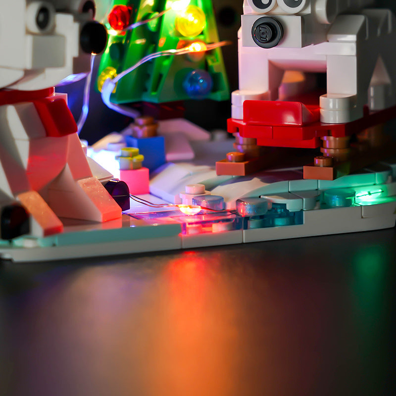 Kit d'éclairage BrickBling pour les ours polaires d'hiver LEGO 40571