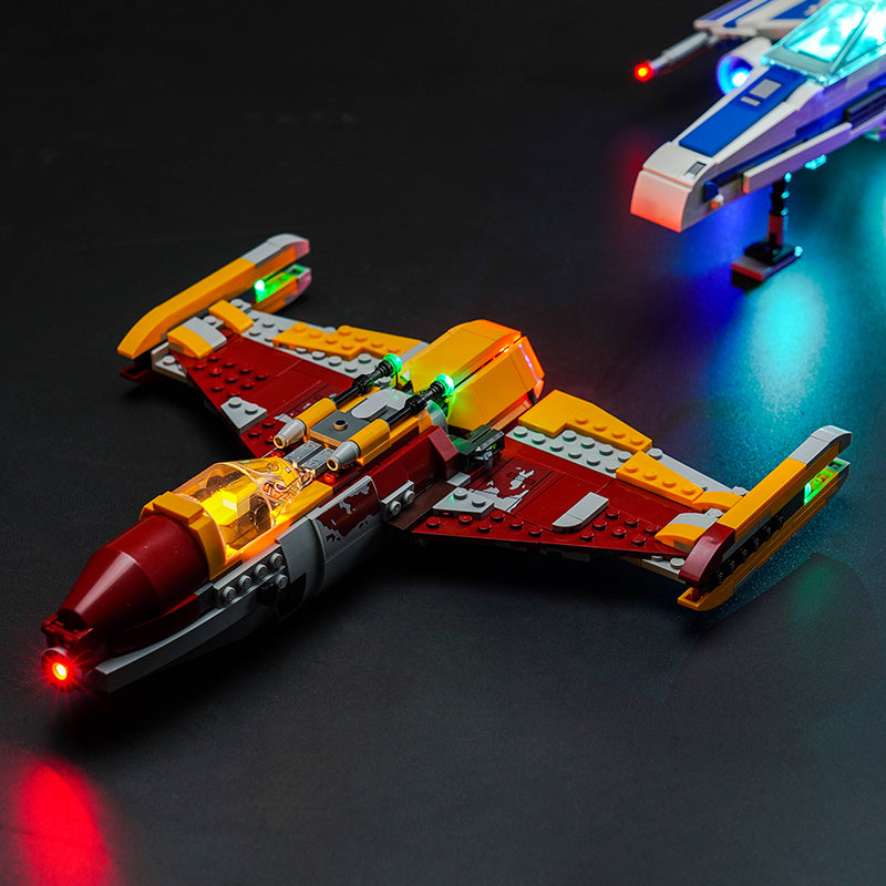 BrickBling-Beleuchtungsset für LEGO New Republic E-Wing™ vs. Shin Hatis Starfighter™ 75364