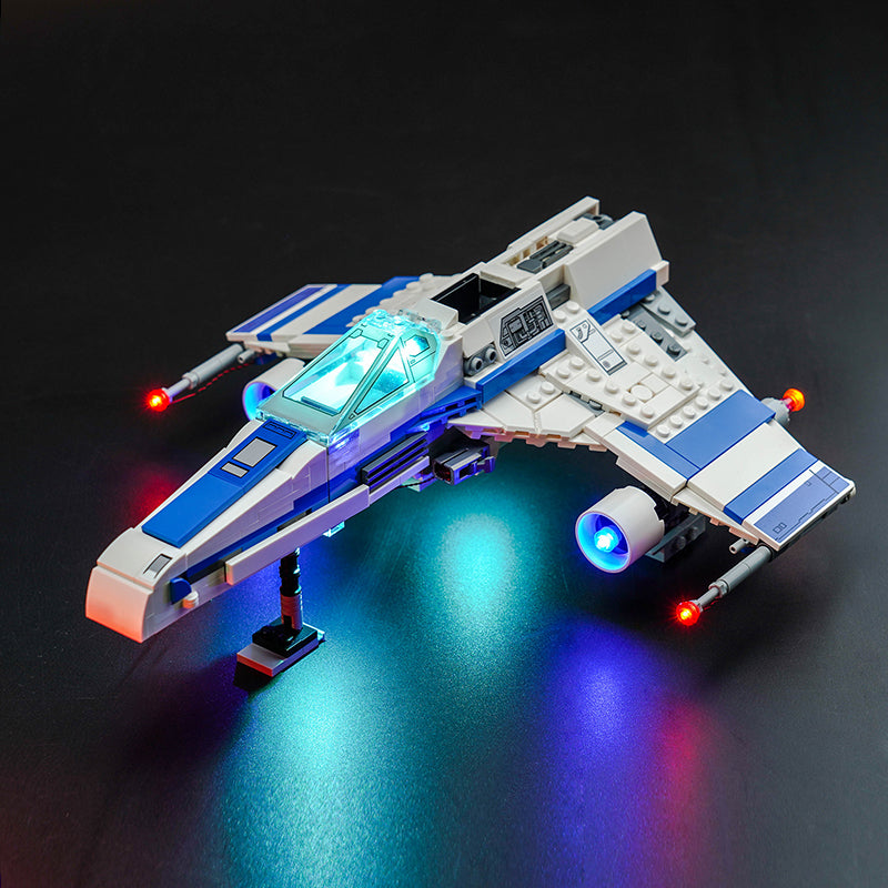 BrickBling-Beleuchtungsset für LEGO New Republic E-Wing™ vs. Shin Hatis Starfighter™ 75364