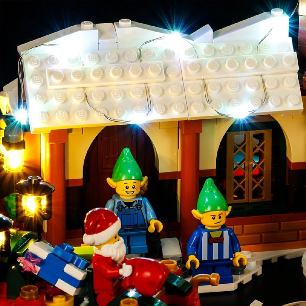 BrickBling Lichtset für LEGO Creator 3-in-1 Weihnachtswerkstatt 10245