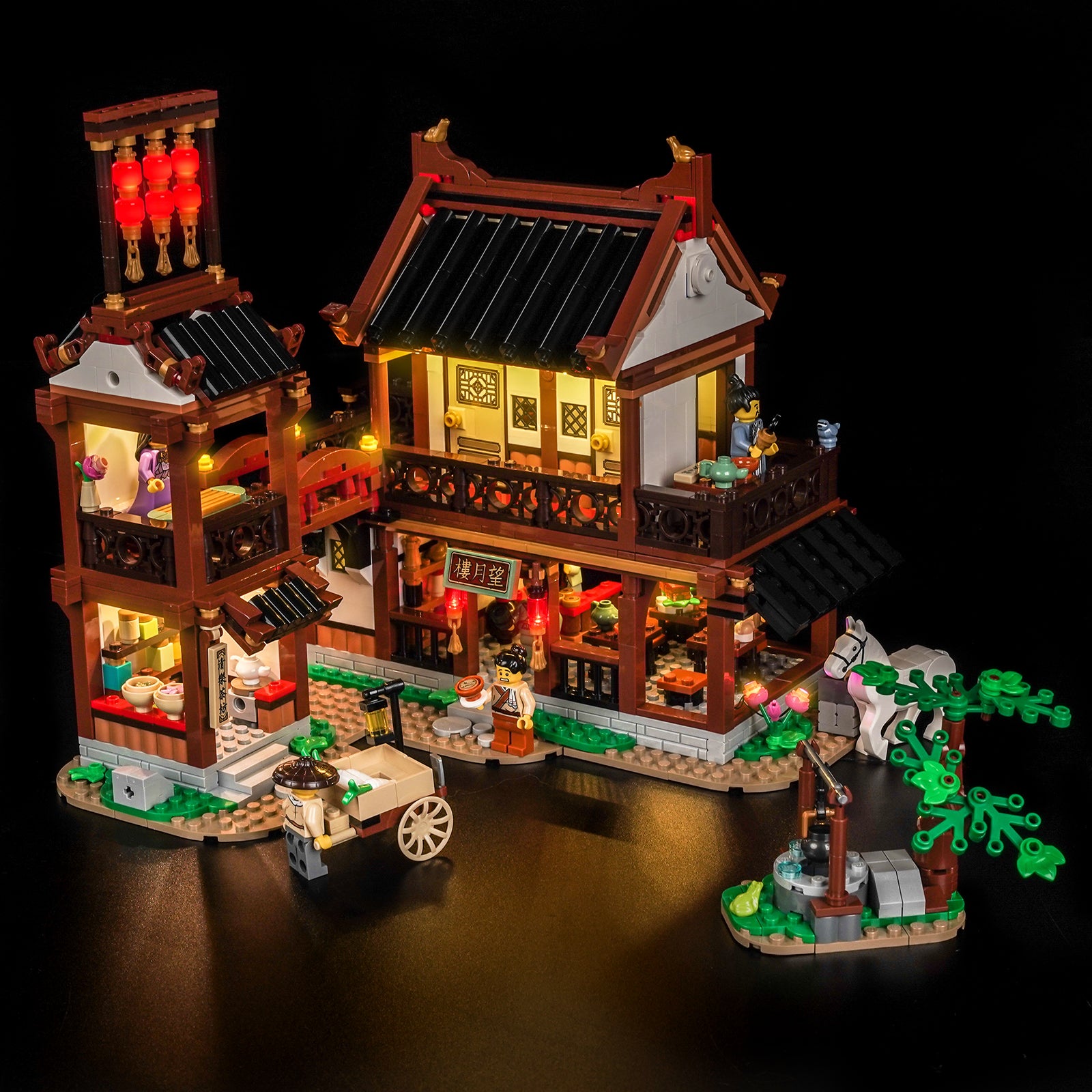 BrickBling Light Kit for LEGO Ancient Moon-Gazing Inn 80121