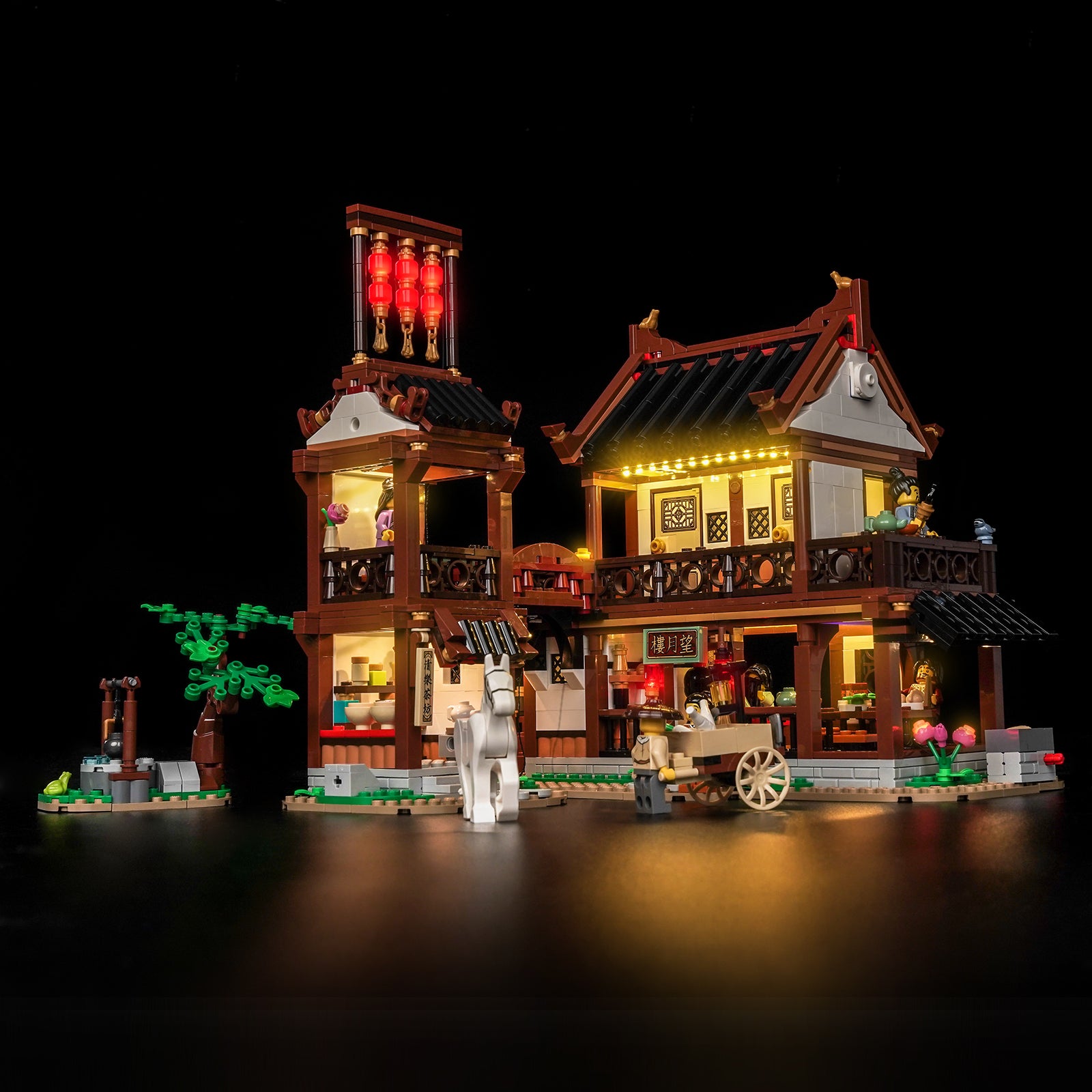 BrickBling Light Kit for LEGO Ancient Moon-Gazing Inn 80121