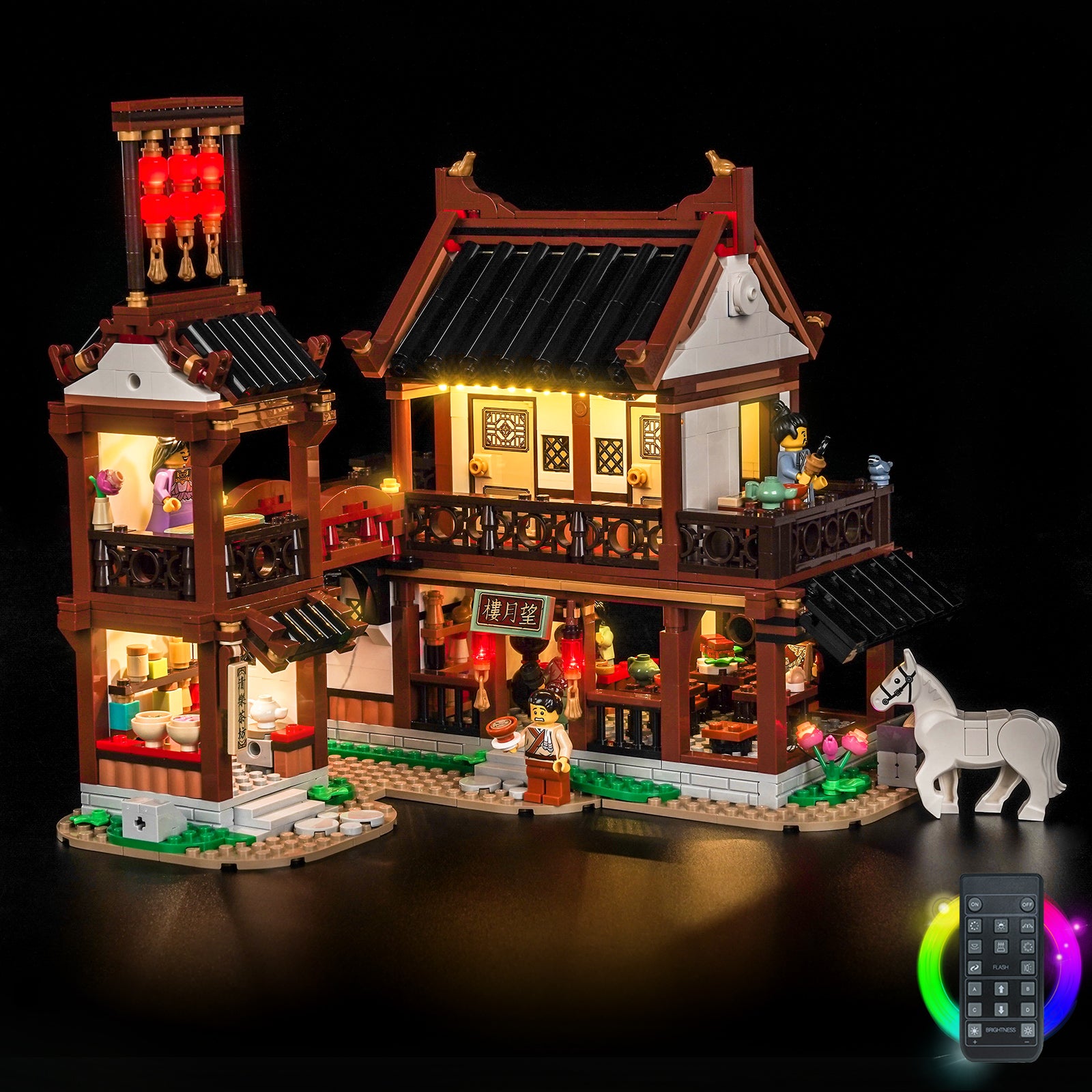 BrickBling Light Kit for LEGO Ancient Moon-Gazing Inn 80121