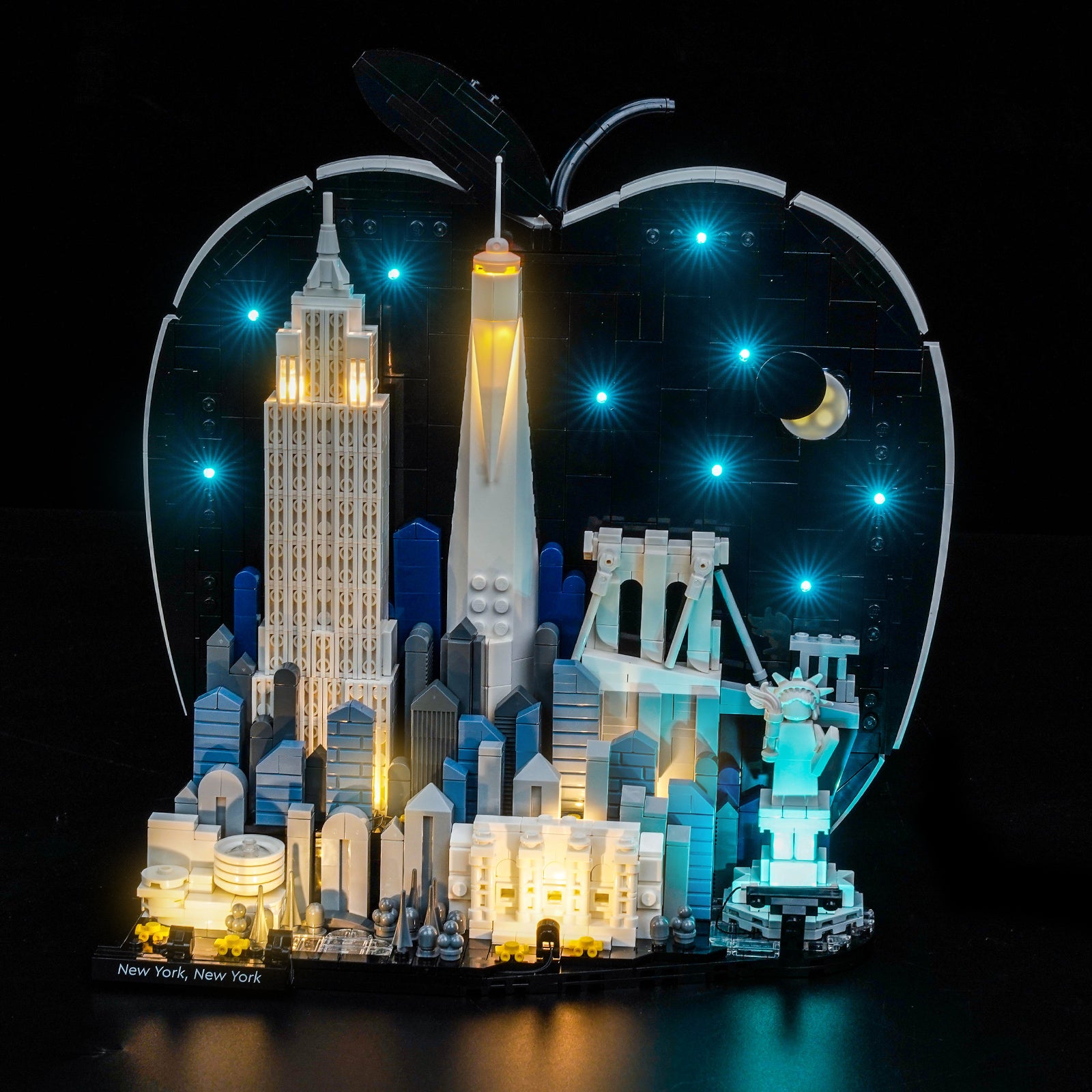 BrickBling Light Kit for LEGO Architecture New York City – The Big Apple 21066 Classic Version