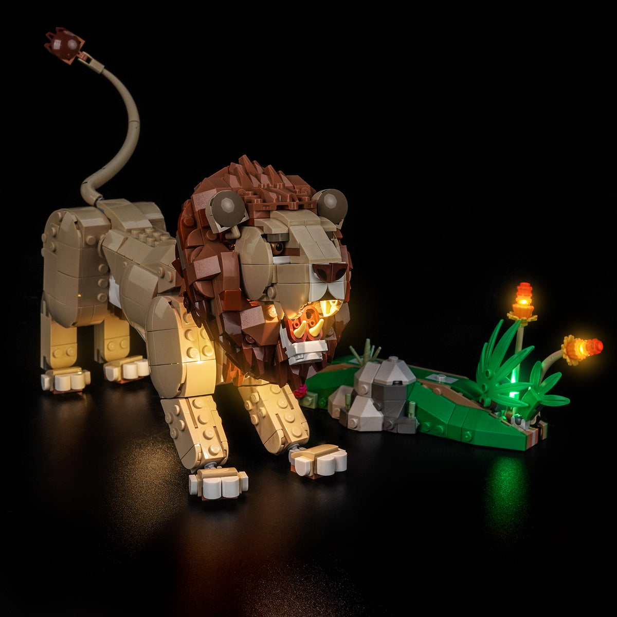 BrickBling Light Kit for LEGO Creator 3-in-1 Wild Animals: Majestic Lion 31386
