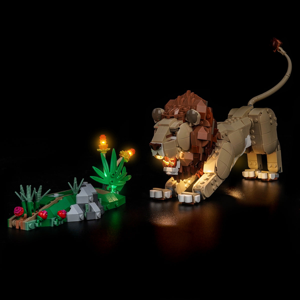 BrickBling Light Kit for LEGO Creator 3-in-1 Wild Animals: Majestic Lion 31386