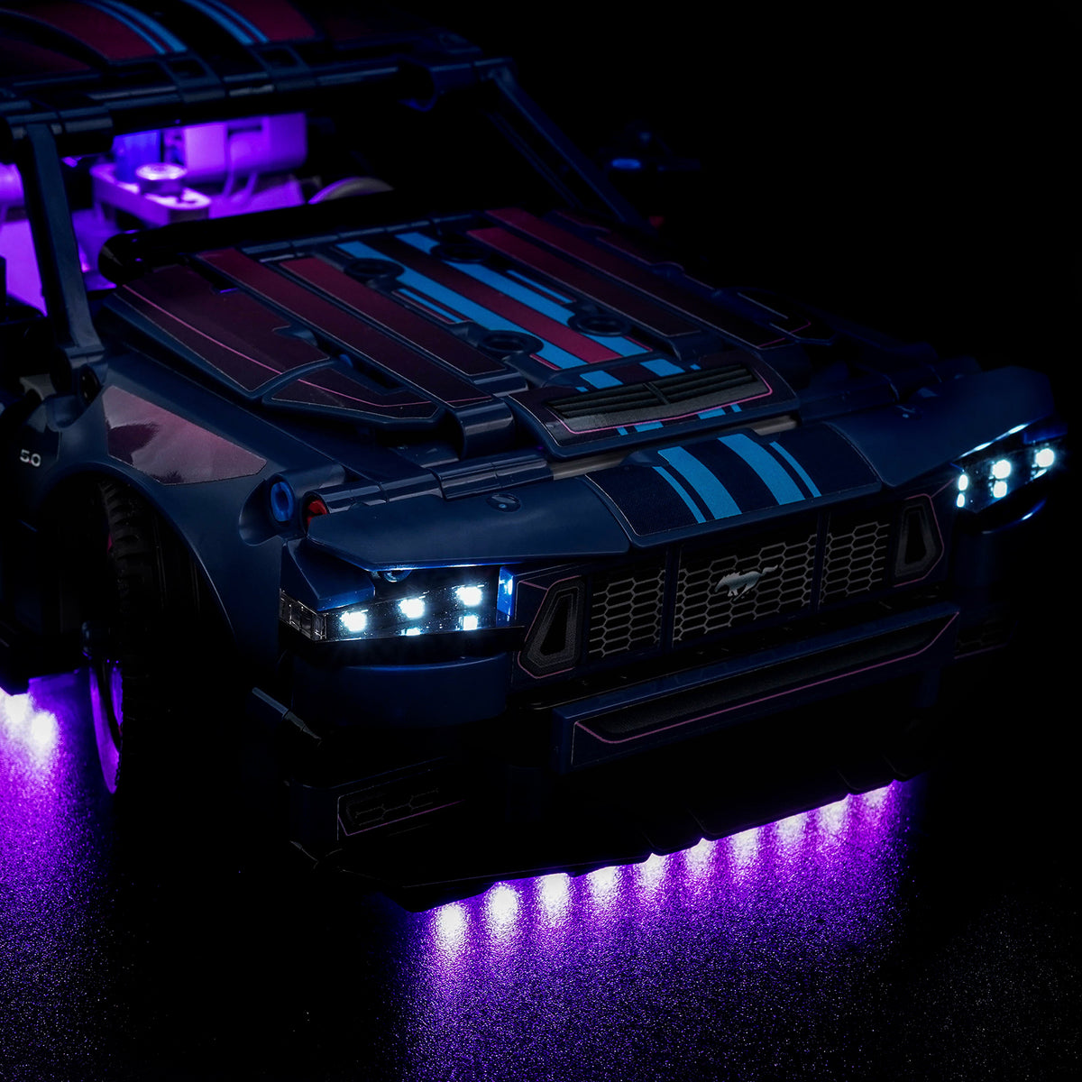 BrickBling Light Kit for LEGO Technic Custom Garage Ford Mustang GT Car 42236