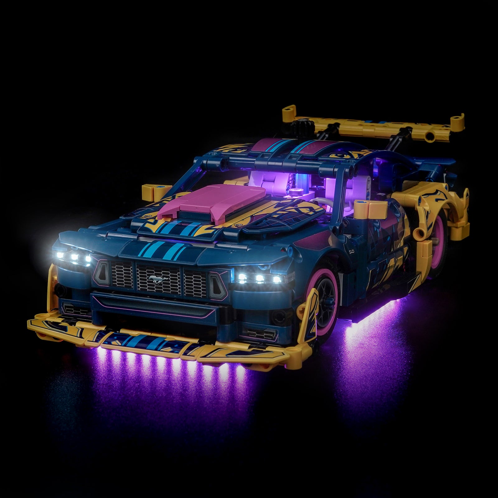 BrickBling Light Kit for LEGO Technic Custom Garage Ford Mustang GT Car 42236