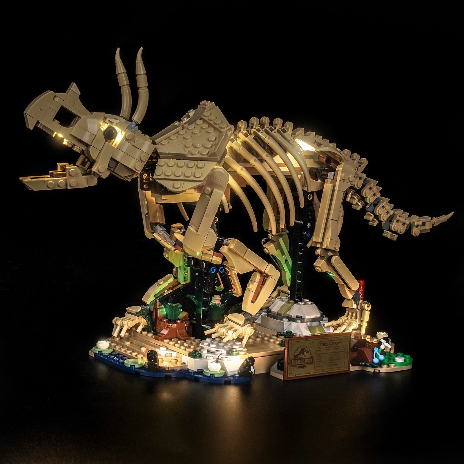 BrickBling Light Kit for LEGO Jurassic World Dinosaur Fossils: Triceratops 77985