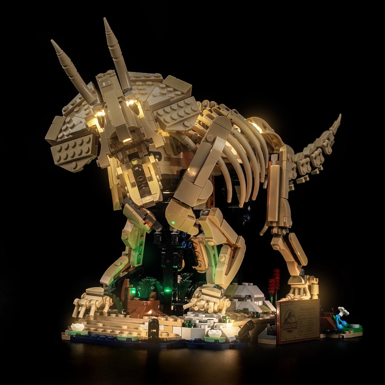 BrickBling Light Kit for LEGO Jurassic World Dinosaur Fossils: Triceratops 77985