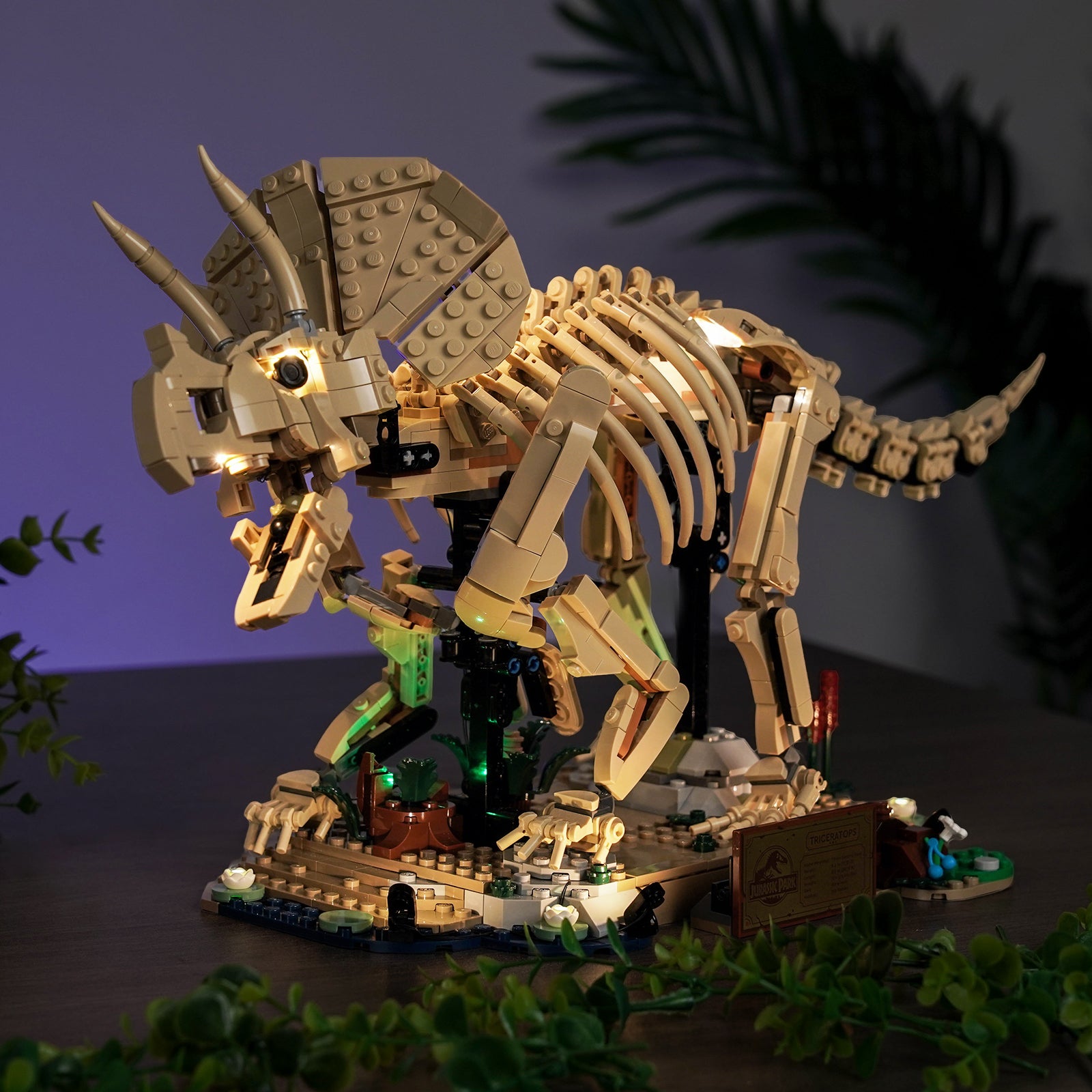 BrickBling Light Kit for LEGO Jurassic World Dinosaur Fossils: Triceratops 77985