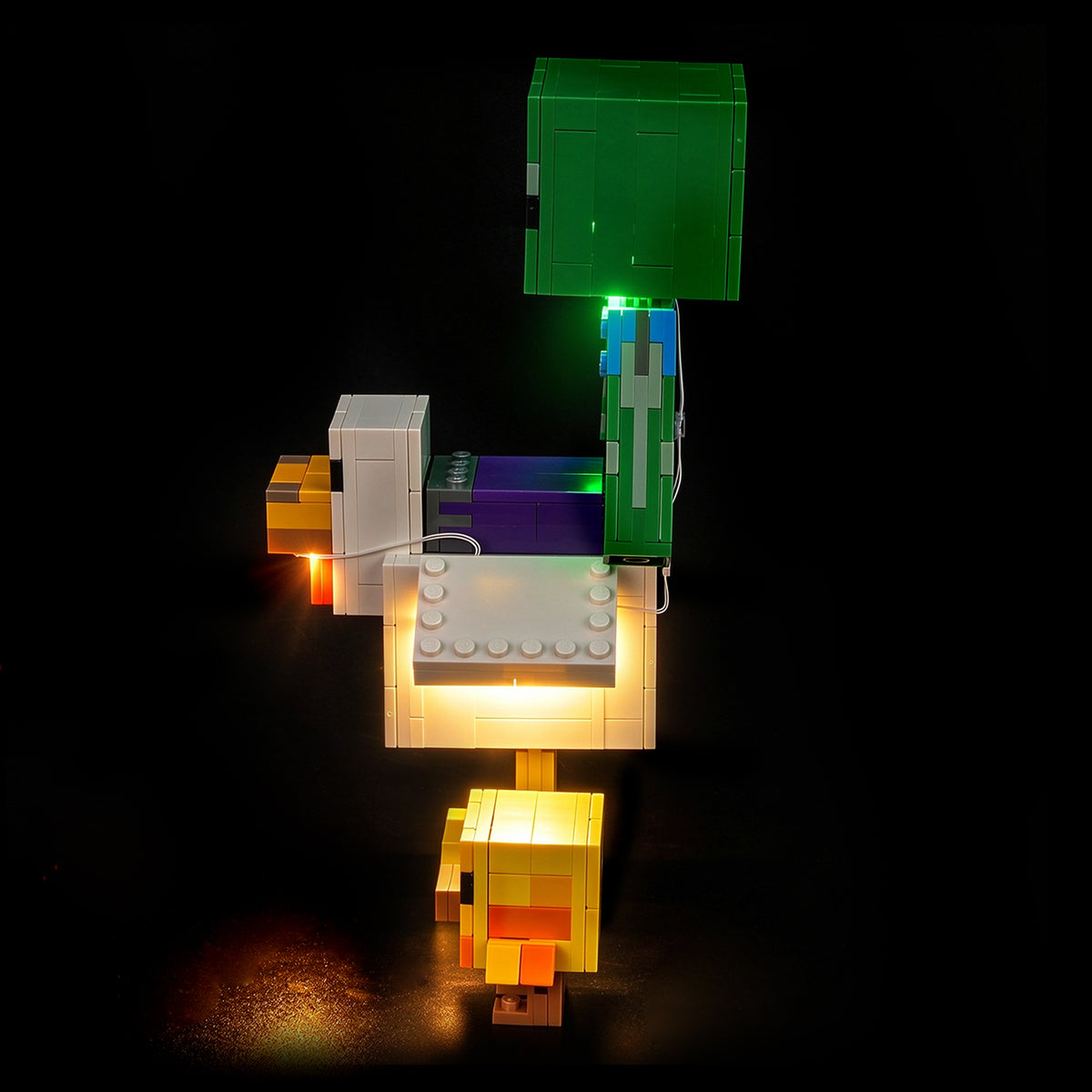BrickBling Light Kit for LEGO Minecraft Chicken Jockey 21582