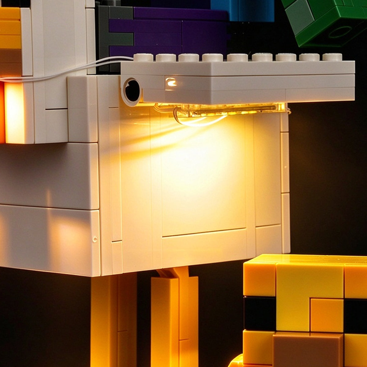 BrickBling Light Kit for LEGO Minecraft Chicken Jockey 21582