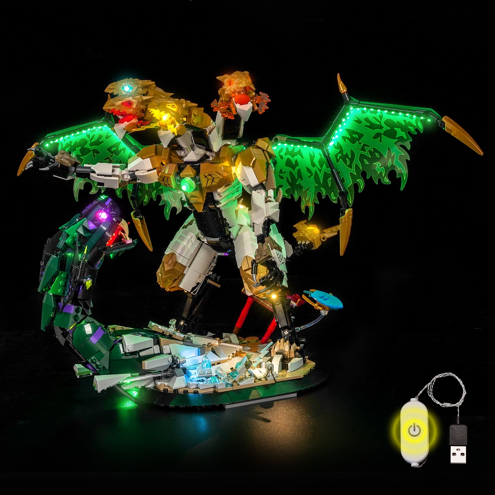 BrickBling Light Kit for LEGO NINJAGO Ultra Dragon Battle 71872