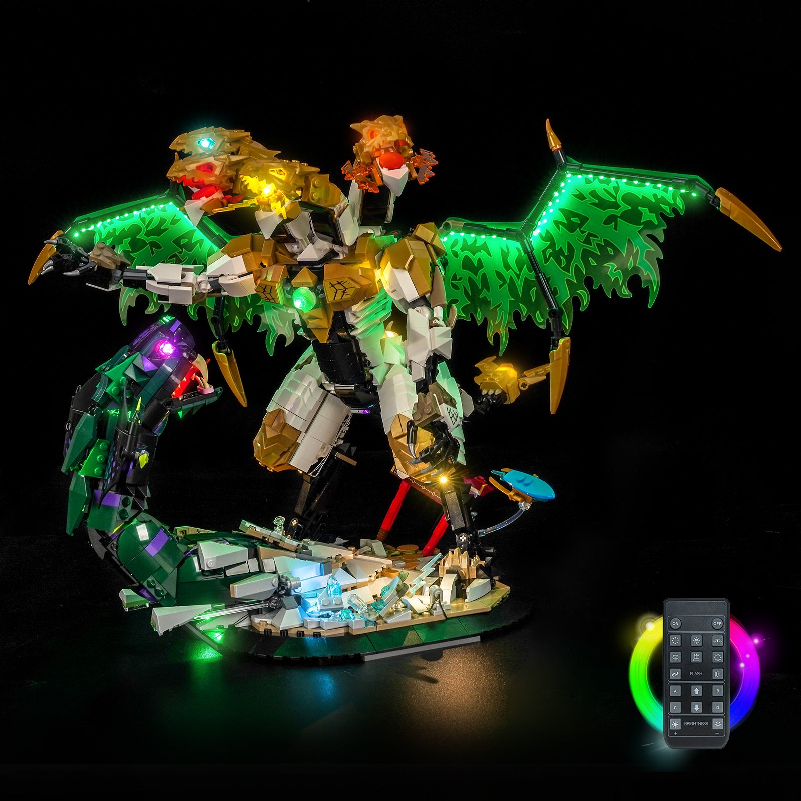 BrickBling Light Kit for LEGO NINJAGO Ultra Dragon Battle 71872