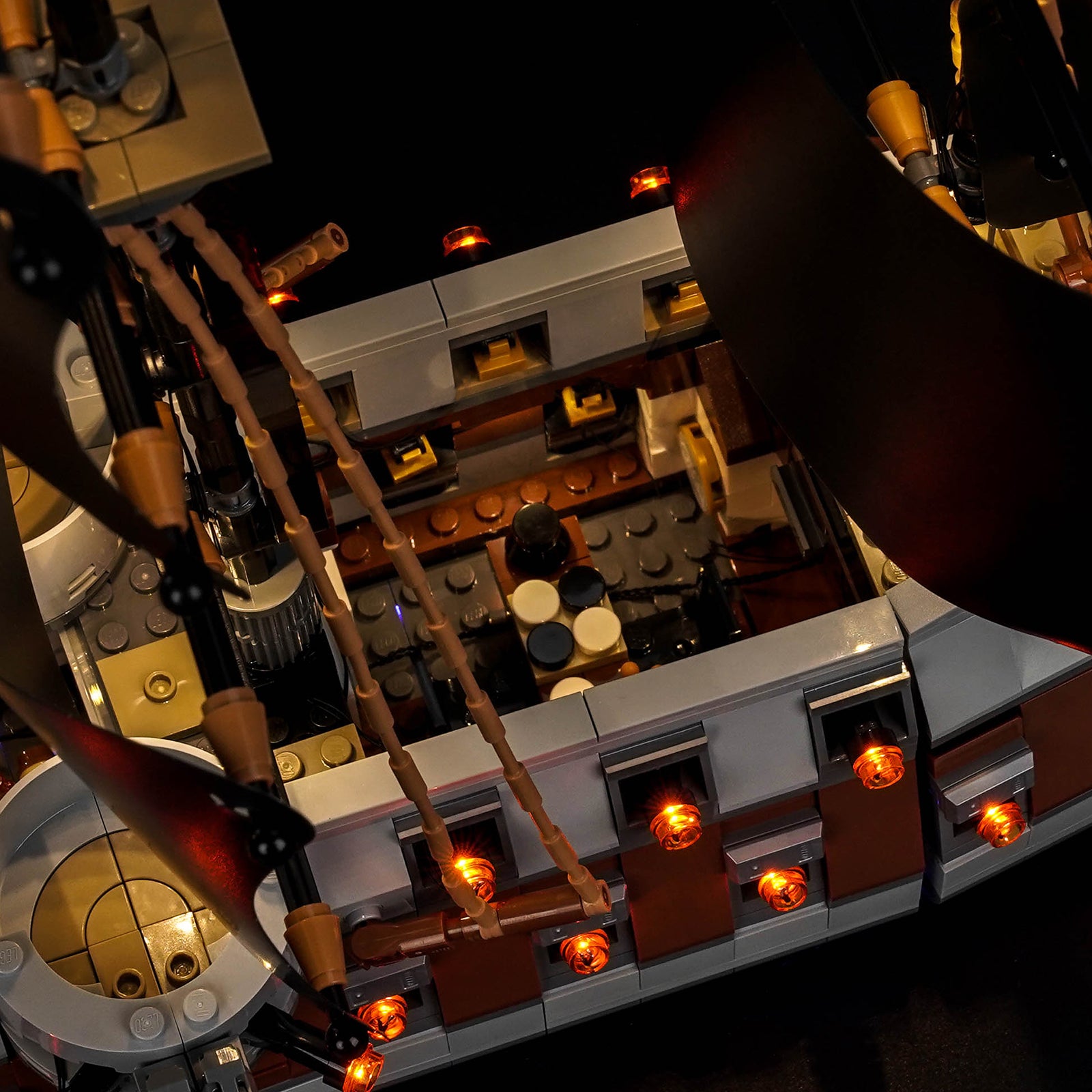 BrickBling Light Kit for LEGO One Piece Garp's Marine Battleship 75646