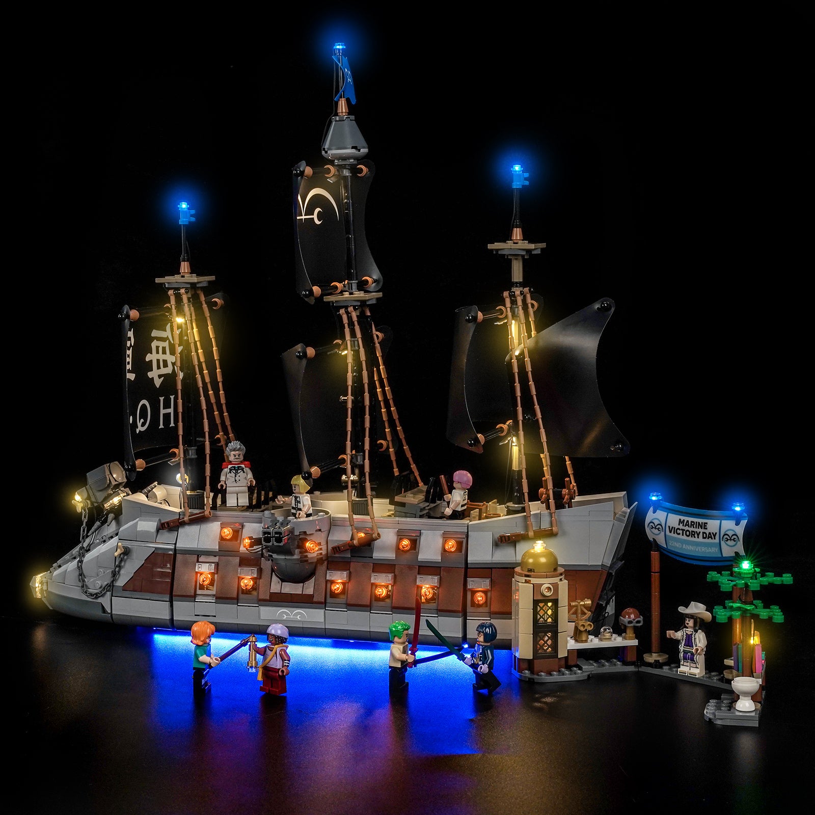 BrickBling Light Kit for LEGO One Piece Garp's Marine Battleship 75646