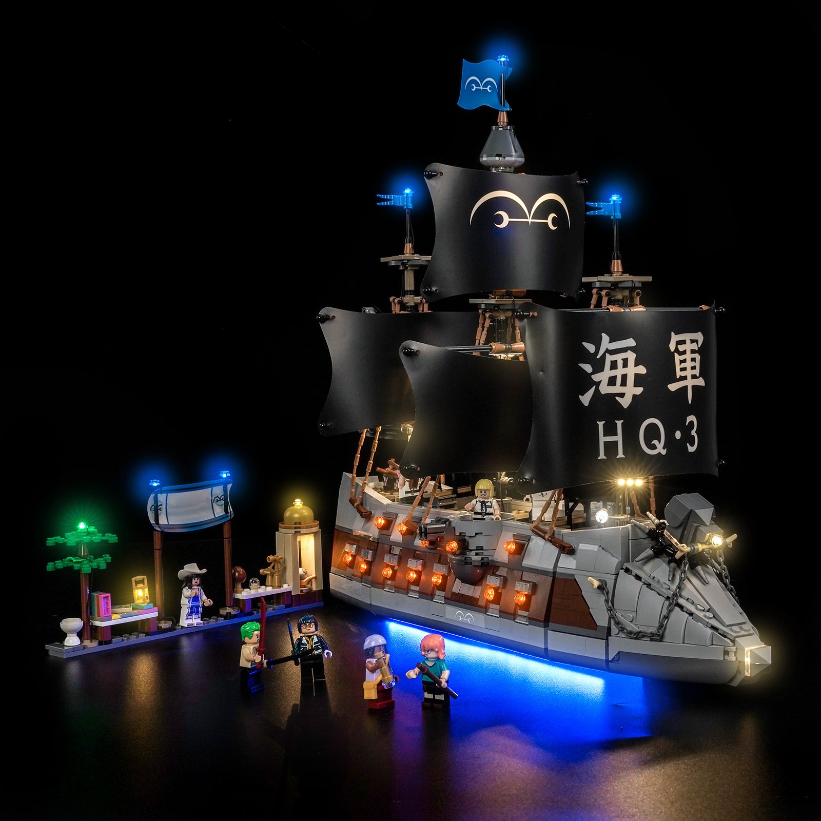 BrickBling Light Kit for LEGO One Piece Garp's Marine Battleship 75646