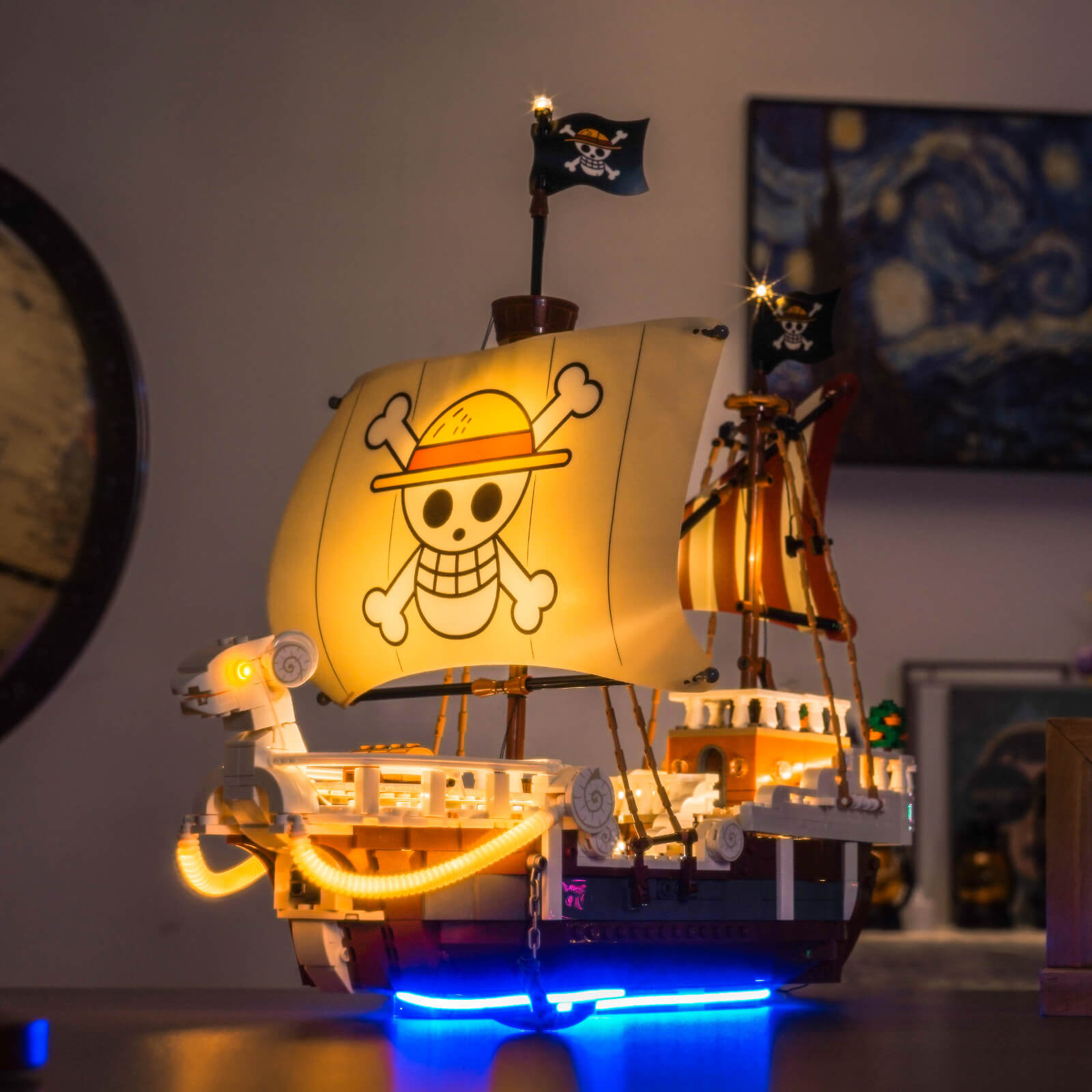 ★Since Then★ Letty Boatneck Long One Piece Light Kit for LEGO One Piece The Going Merry Pirate Ship 75639