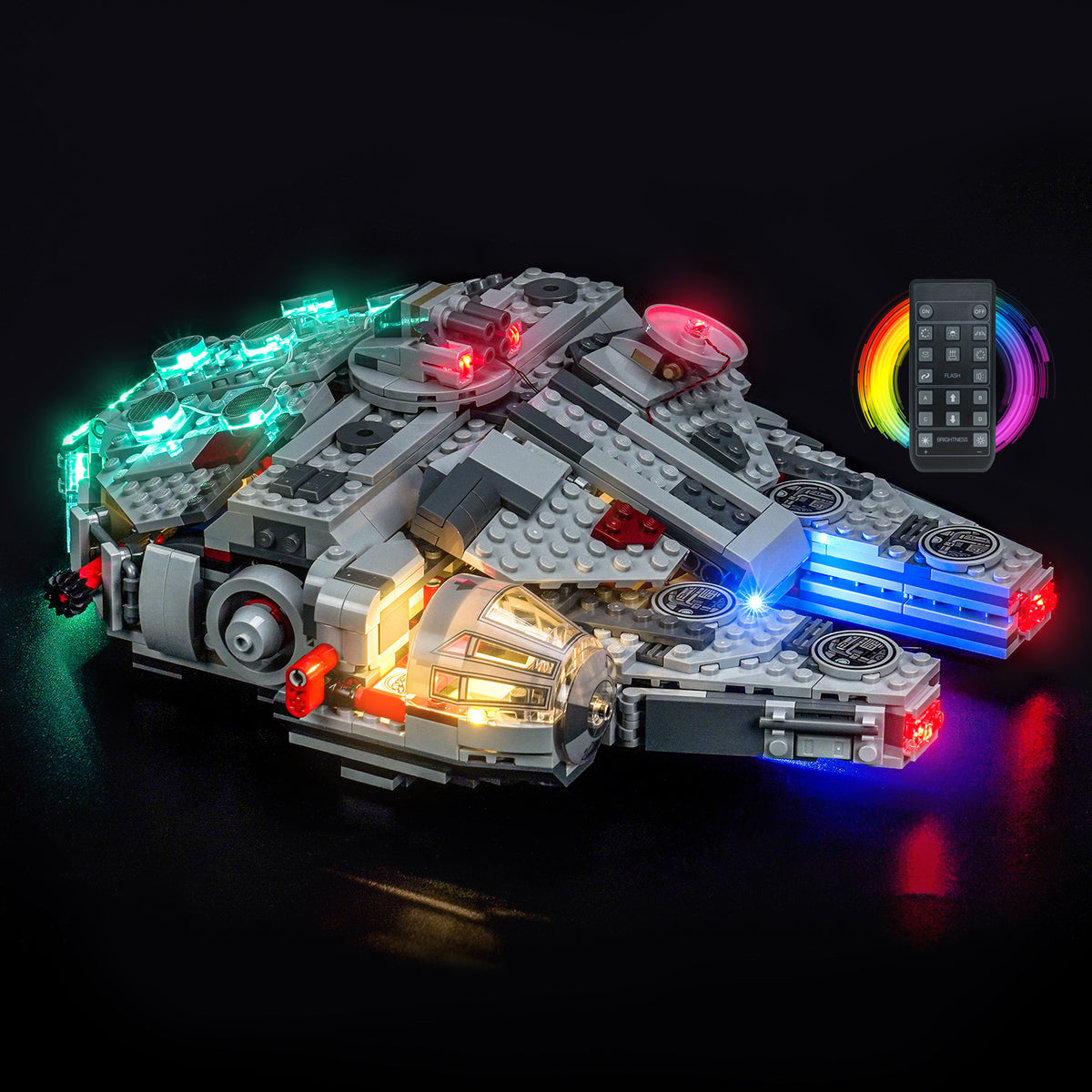 BrickBling Light Kit for LEGO Star Wars SMART Play™: Millennium Falcon™ 75426 Remote Control Version
