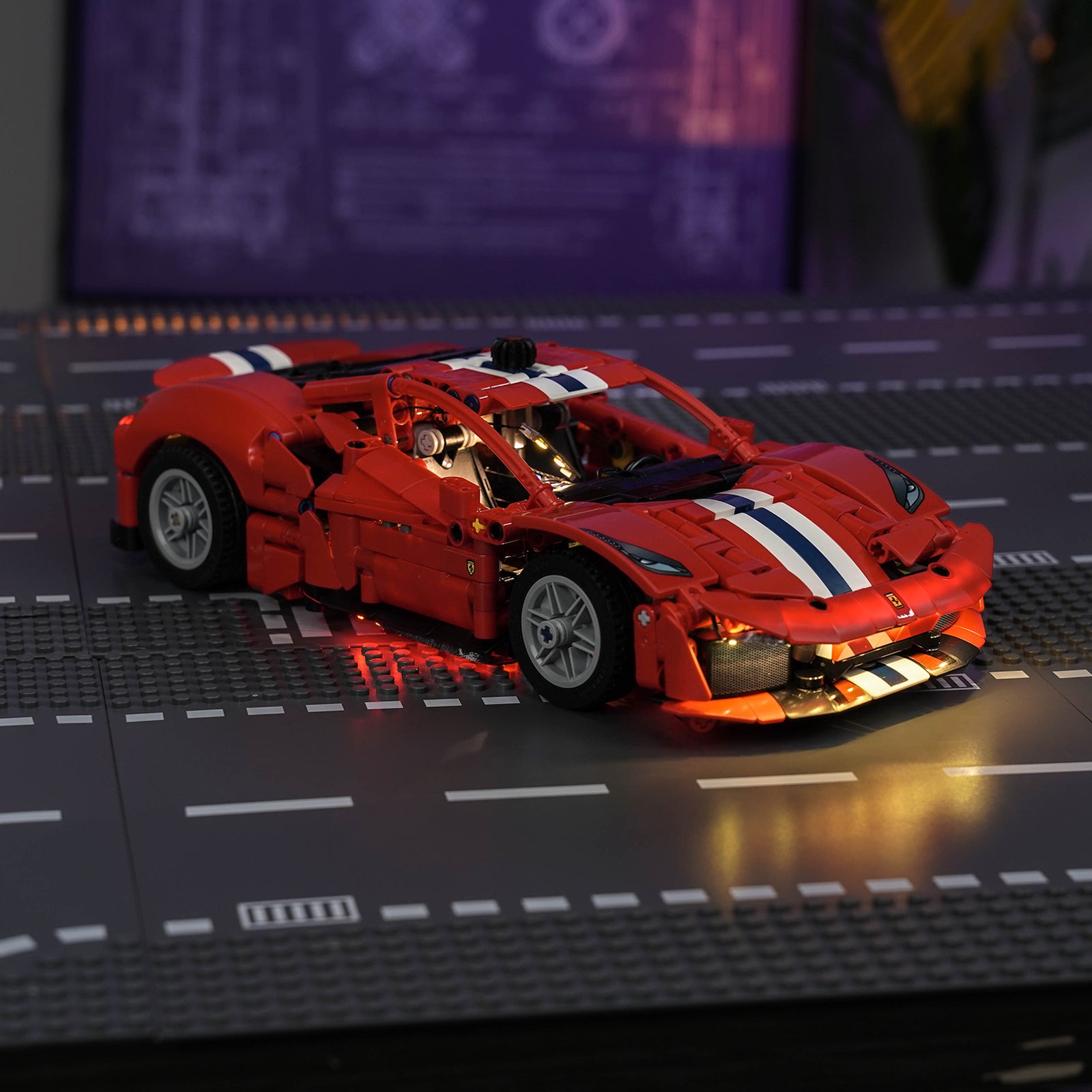 BrickBling Light Kit for LEGO Technic Ferrari 488 Pista Car 42235
