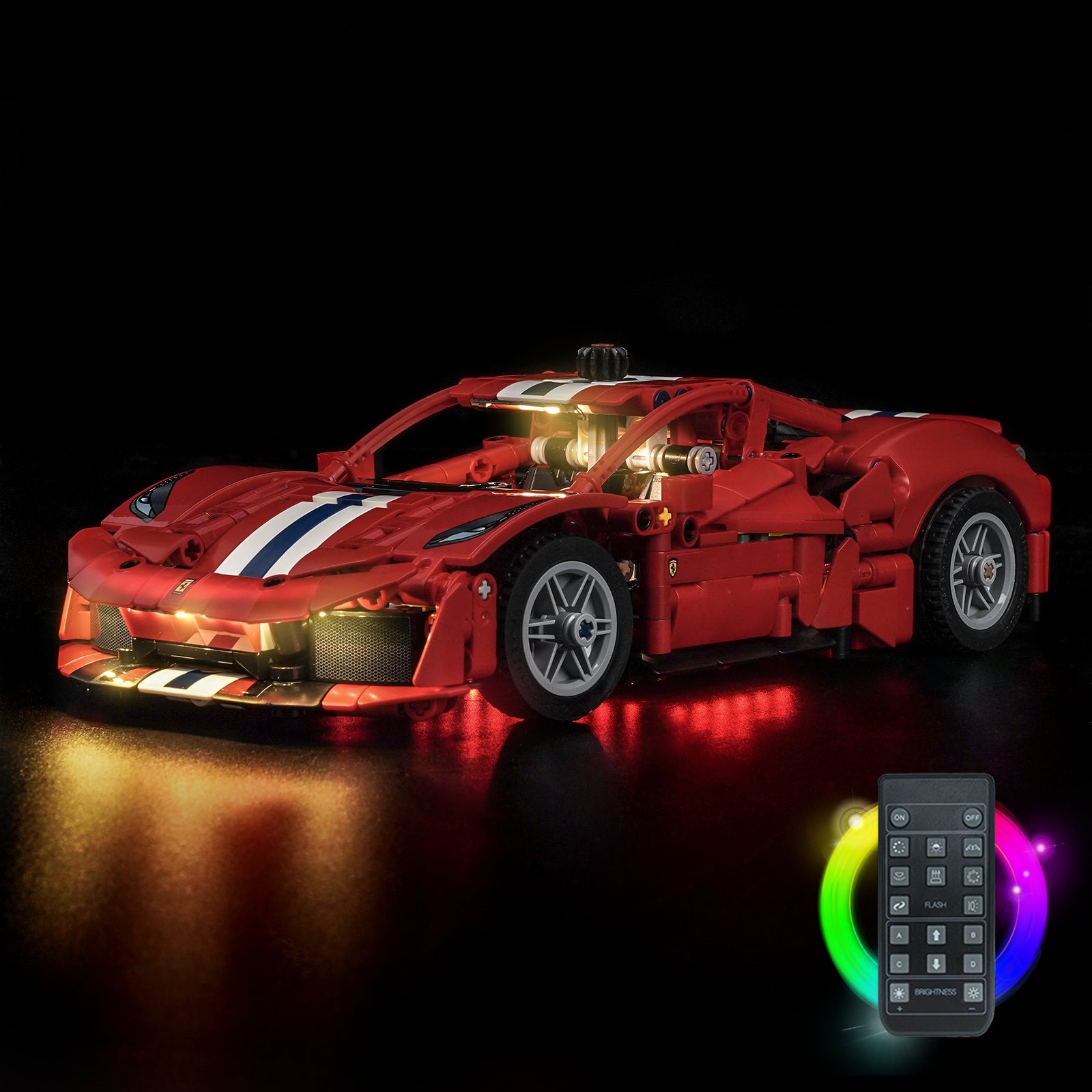 BrickBling Light Kit for LEGO Technic Ferrari 488 Pista Car 42235