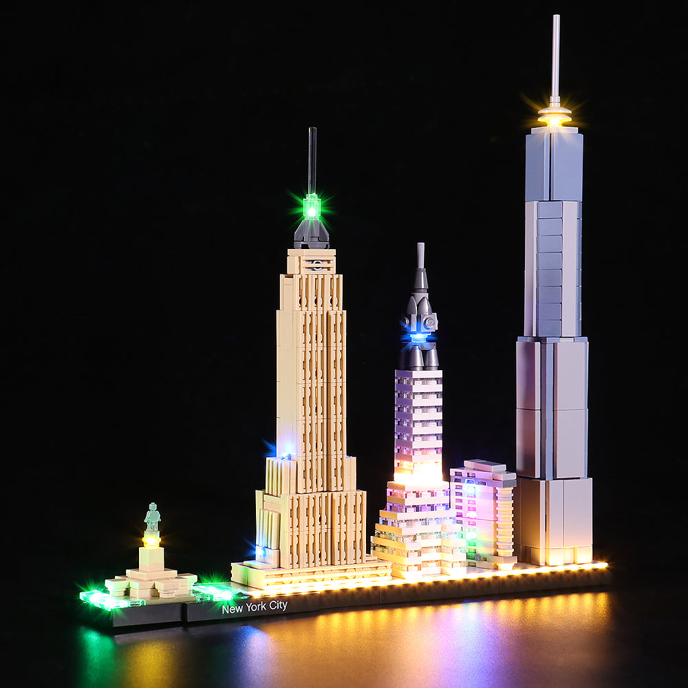 BrickBling Light Kit For LEGO City Skyline Series New York 21028 Version 1