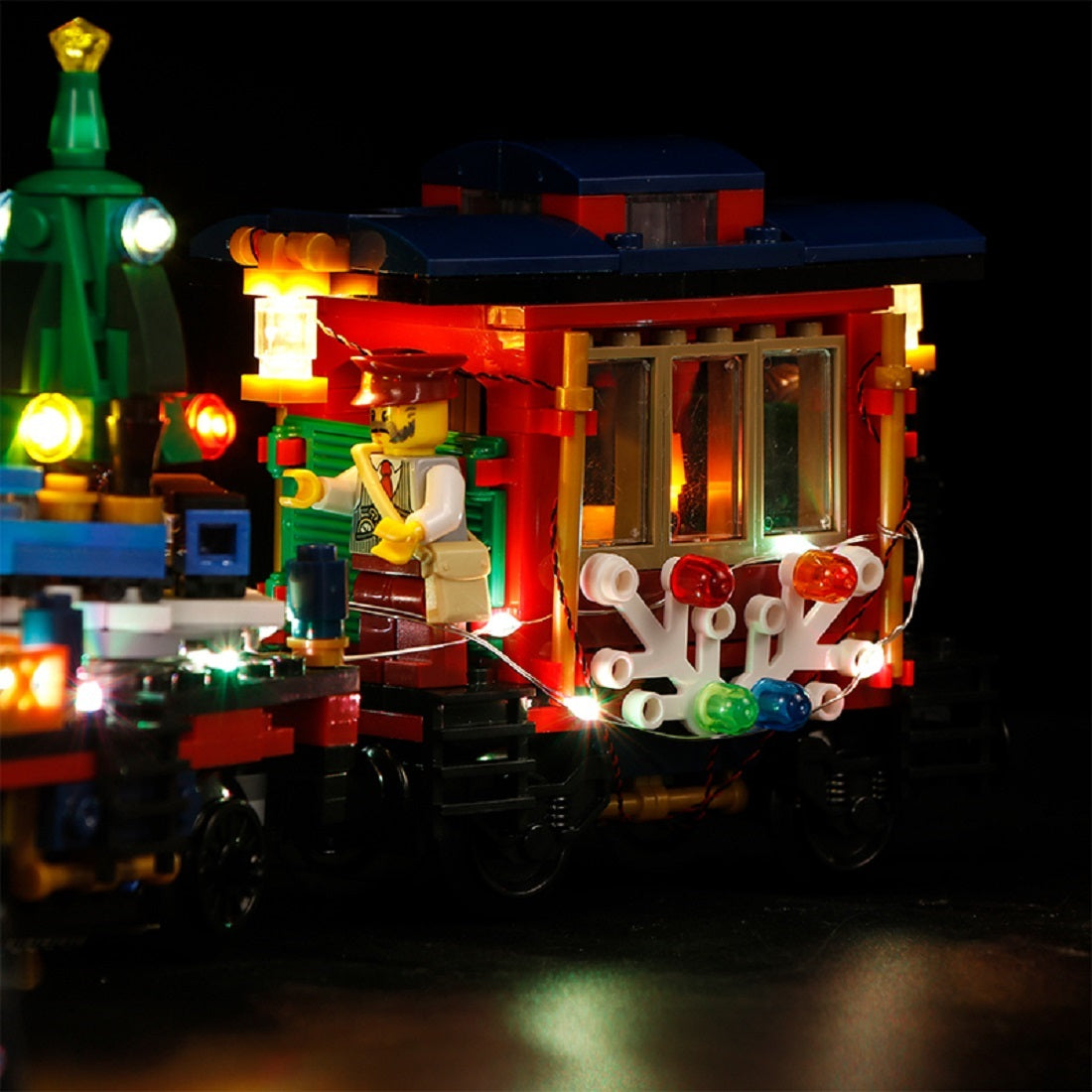 BrickBling Light Kit For LEGO Creator Expert Winter Holiday Train 10254