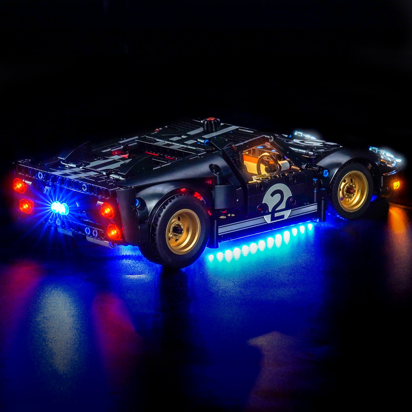 LED Light Kit for LEGO Technic 1966 Ford GT40 MKII Race Car 42223