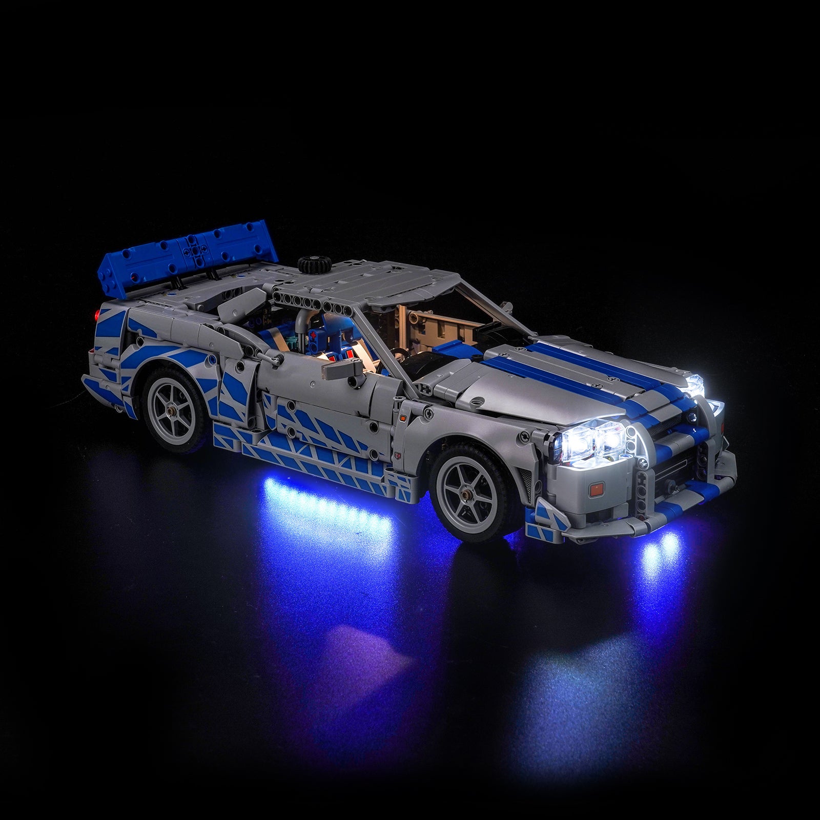 BrickBling Light Kit for LEGO Technic 2 Fast 2 Furious Nissan Skyline GT-R (R34) Car 42210