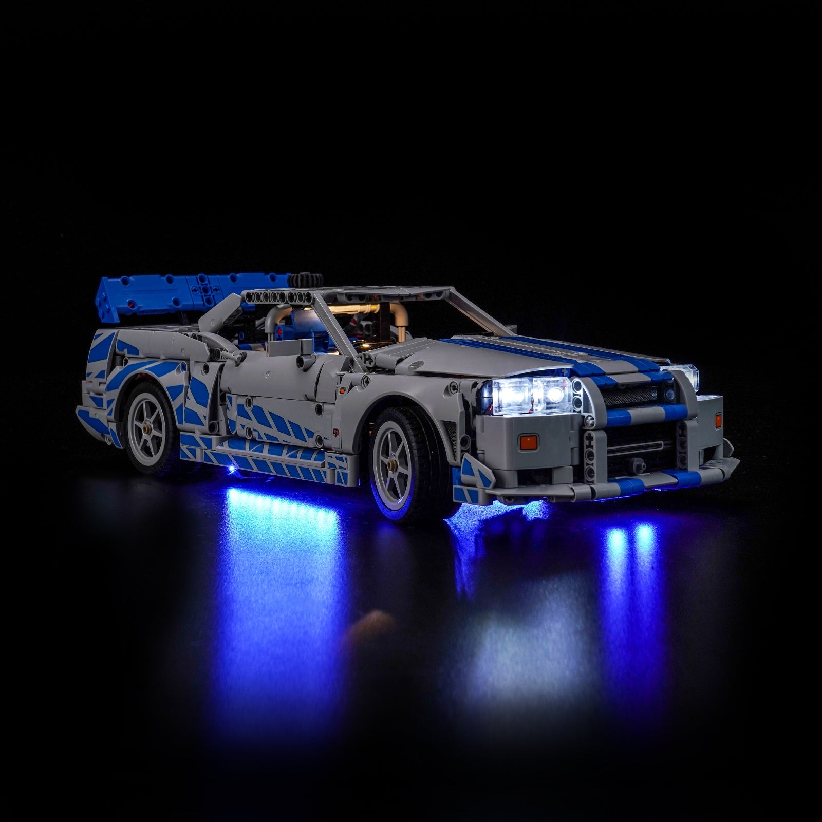 BrickBling Light Kit for LEGO Technic 2 Fast 2 Furious Nissan Skyline GT-R (R34) Car 42210