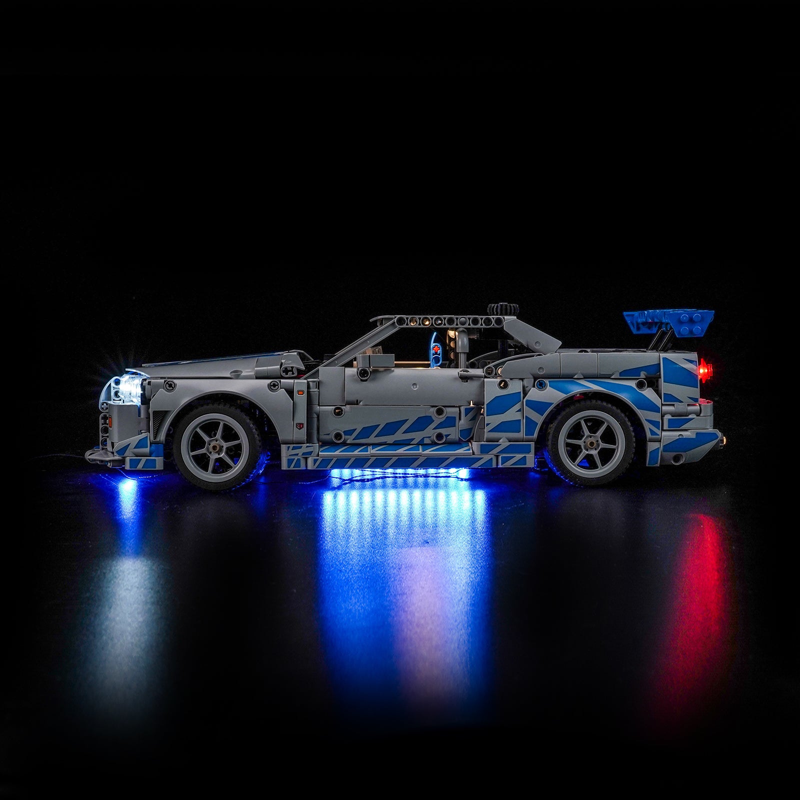 BrickBling Light Kit for LEGO Technic 2 Fast 2 Furious Nissan Skyline GT-R (R34) Car 42210