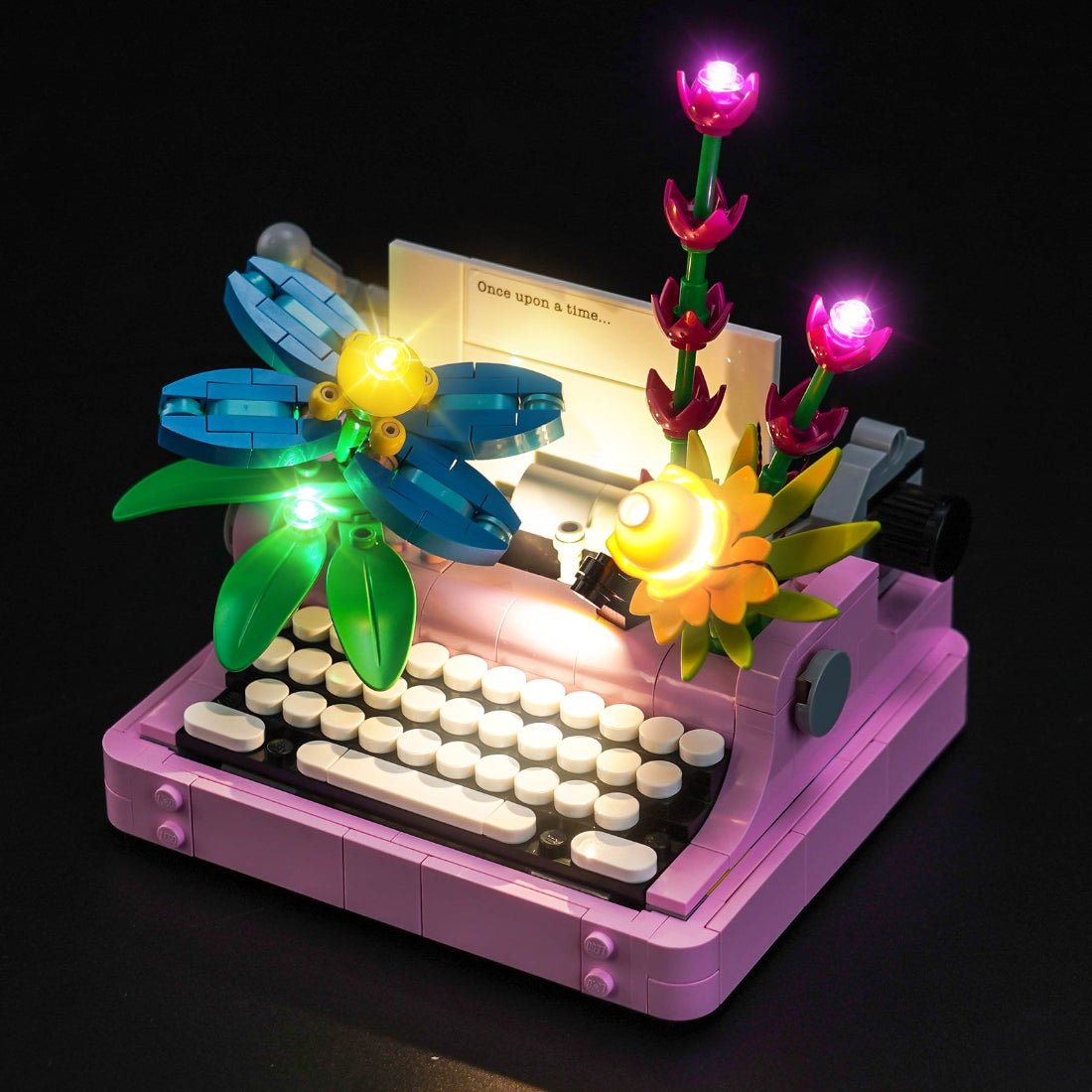 BrickBling Light Kit for LEGO Creator 3-in-1 Typewriter with Flowers 31169
