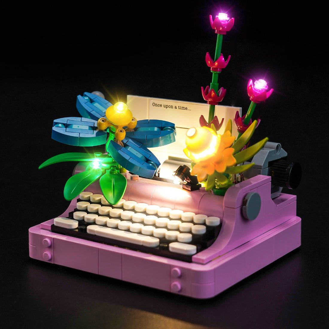 BrickBling Light Kit for LEGO Creator 3-in-1 Typewriter with Flowers 31169