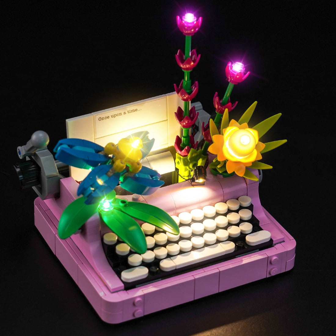 BrickBling Light Kit for LEGO Creator 3-in-1 Typewriter with Flowers 31169
